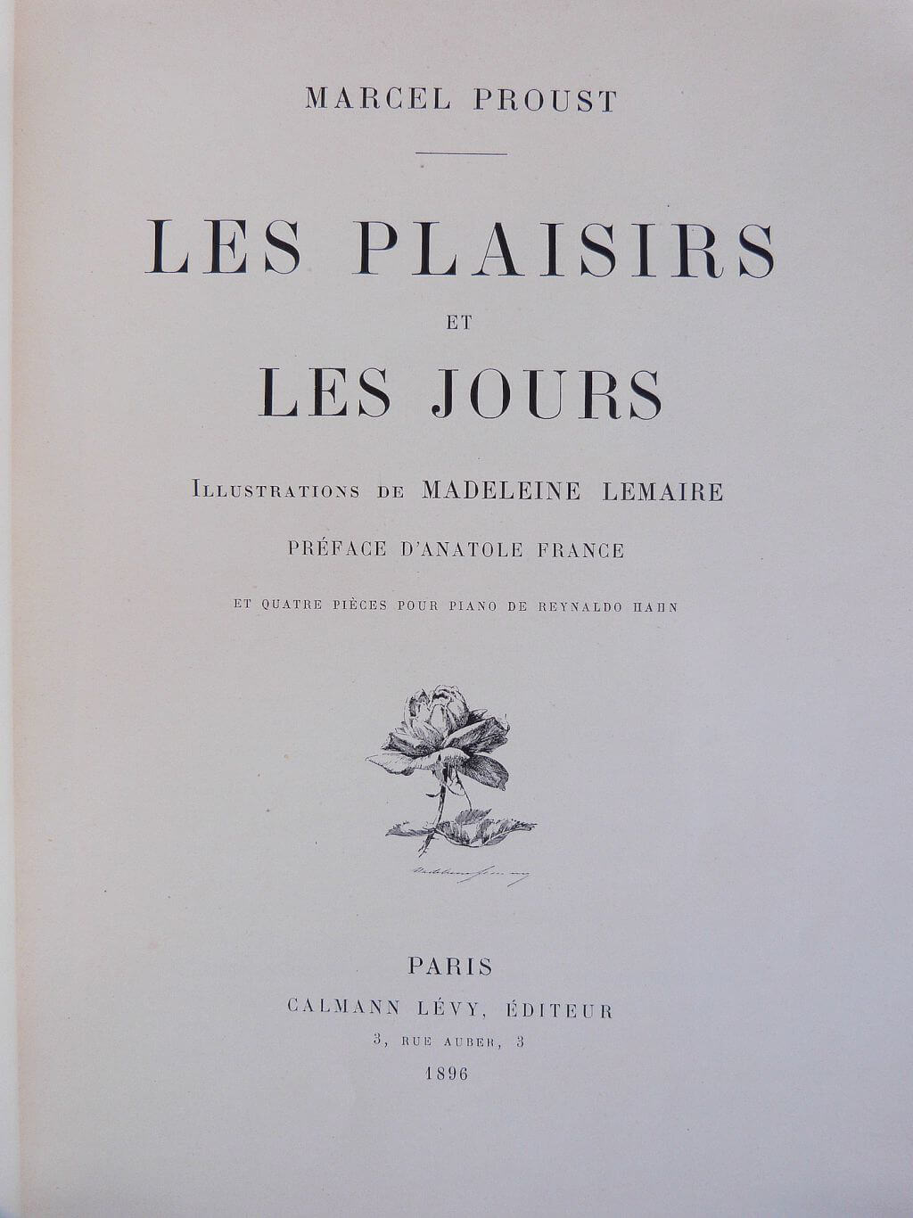 Les plaisirs et les jours