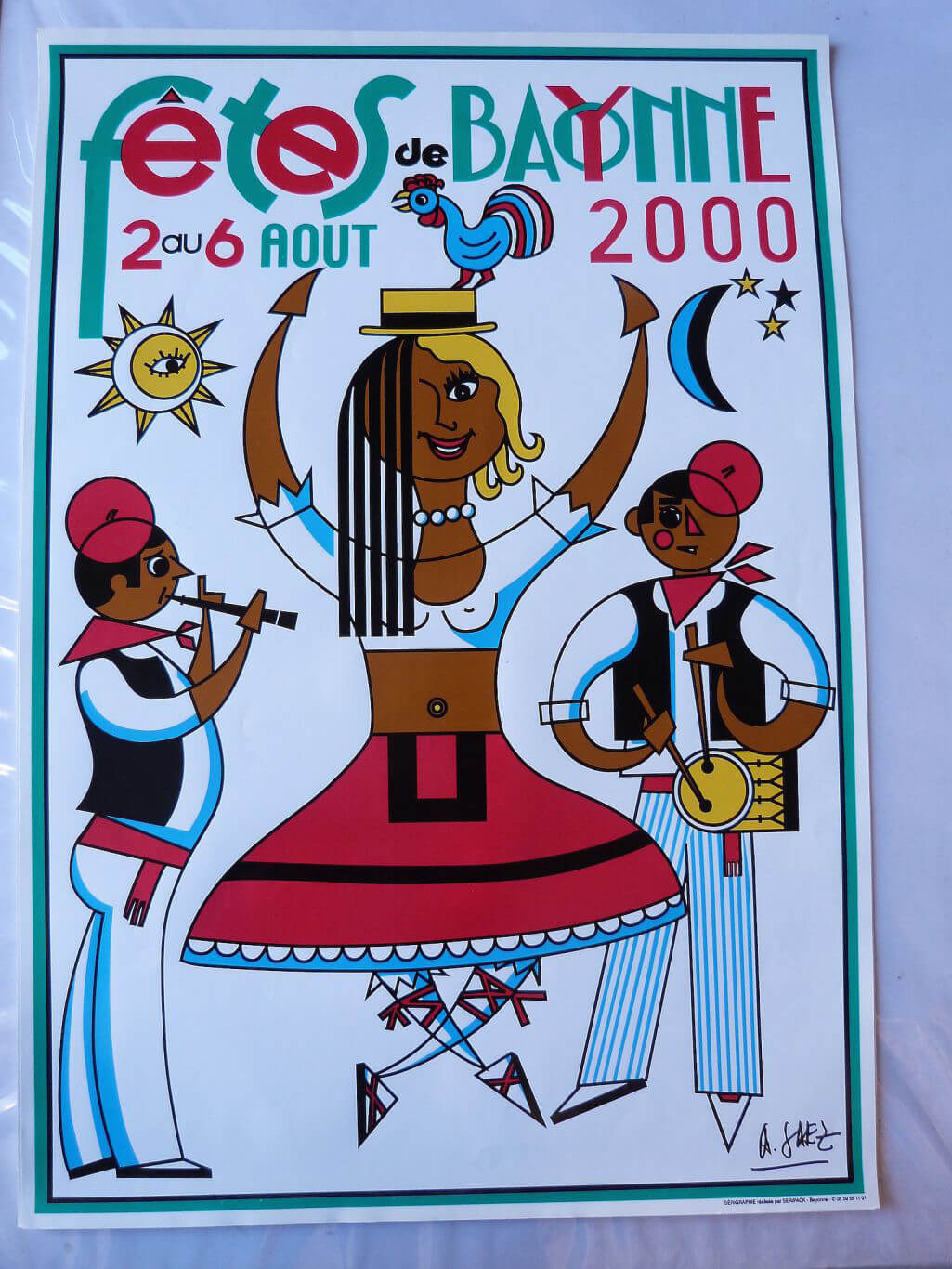 Affiche des Fêtes de Bayonne 2000