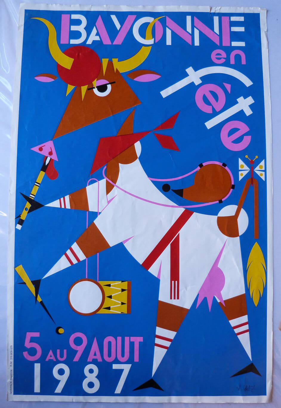 Affiche des Fêtes de Bayonne 1987