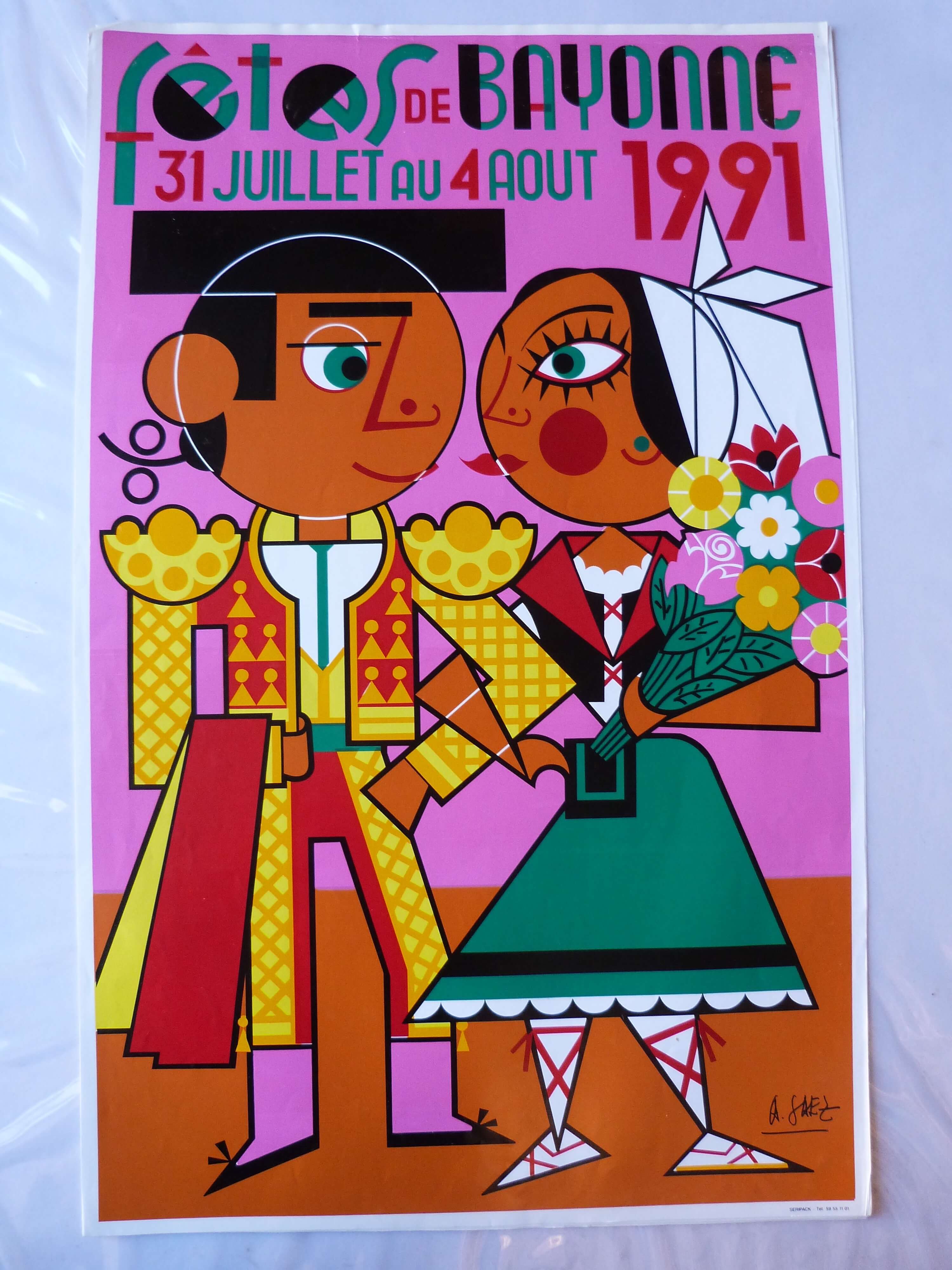 Affiche des Fêtes de Bayonne 1991