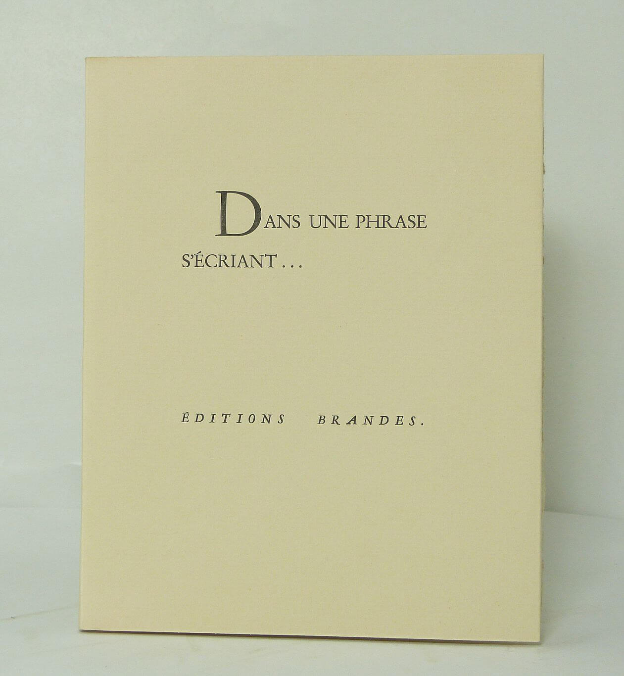 Dans une phrase s'écrivant...