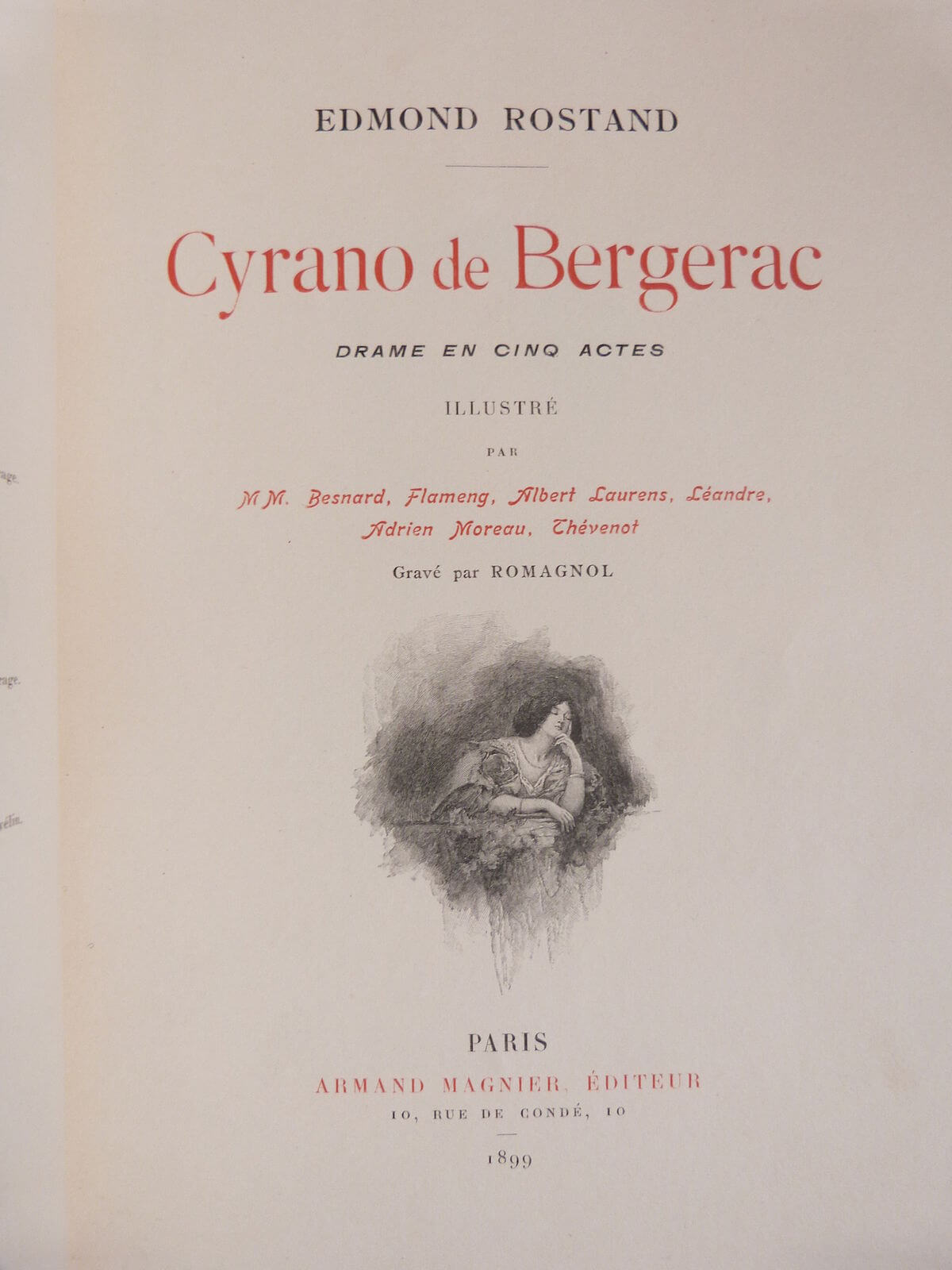 Cyrano de Bergerac. Drame en cinq actes.