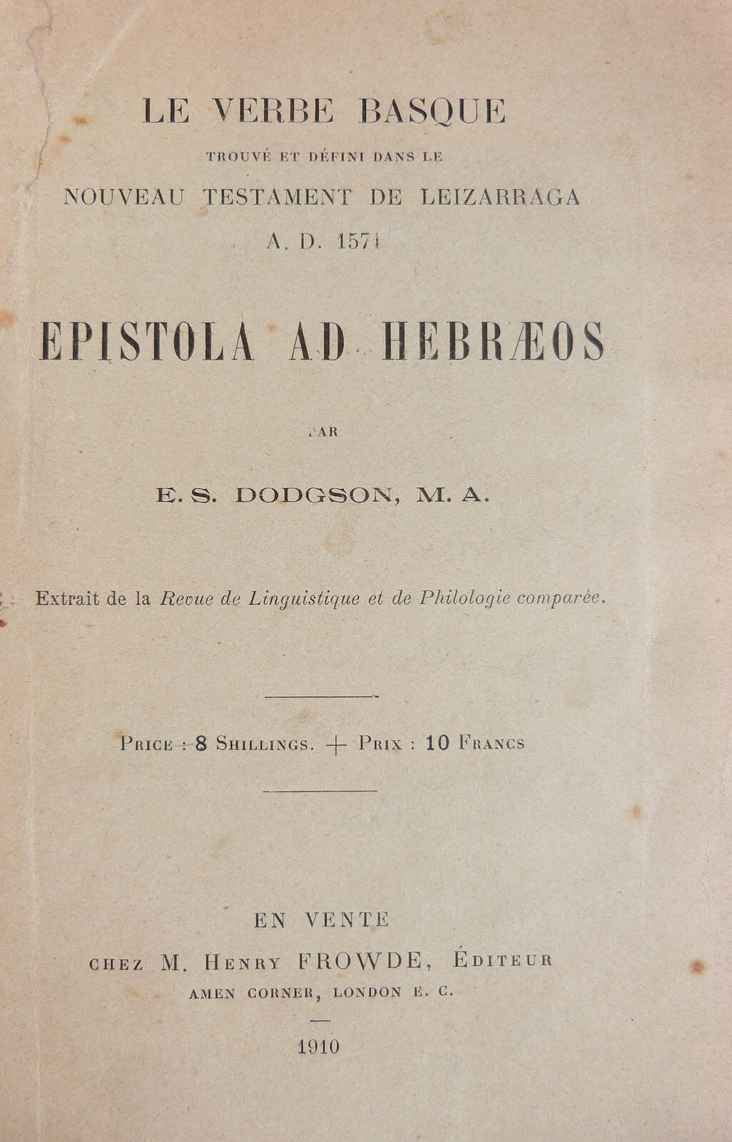 Le Verbe Basque