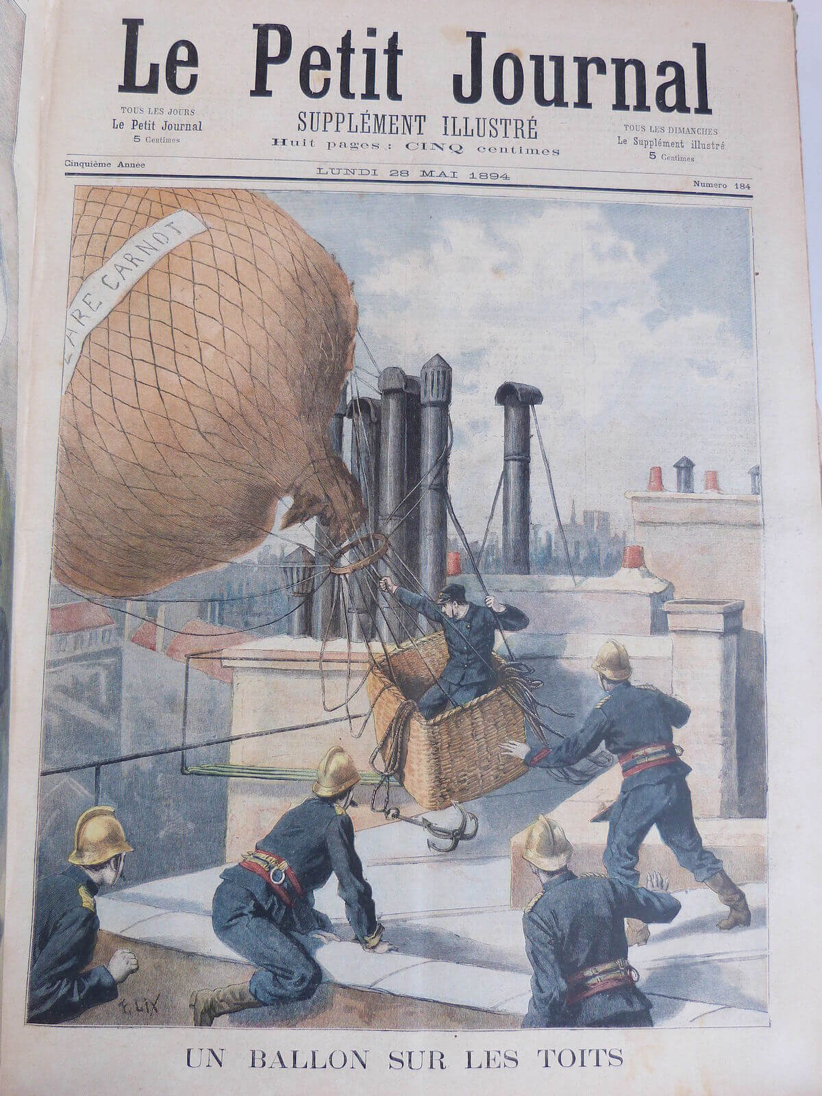 LE PETIT JOURNAL supplément illustré 1894. Du n° 216 au n° 267. 5ème année.