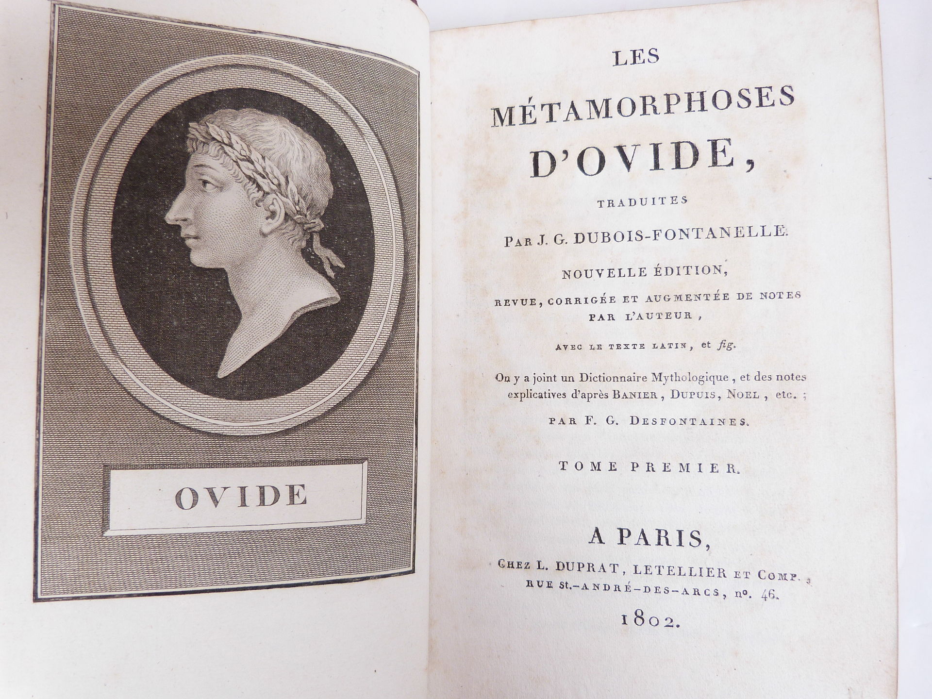 Quel Livre A écrit L'écrivain Latin Ovide Sur Ce Sujet