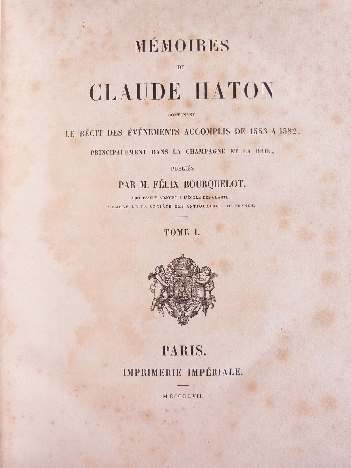 Mémoires de Claude Haton