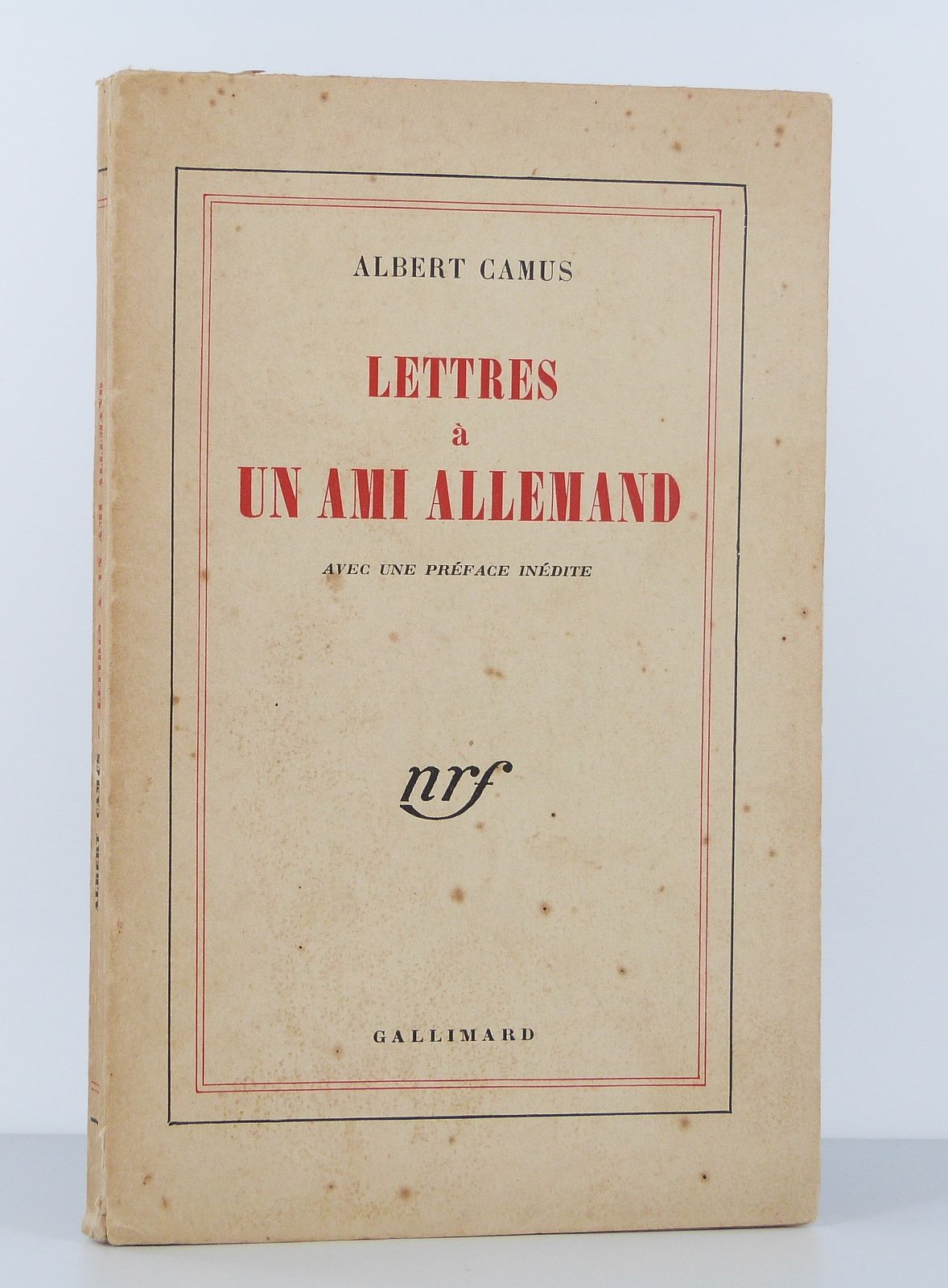 Lettres à un ami allemand