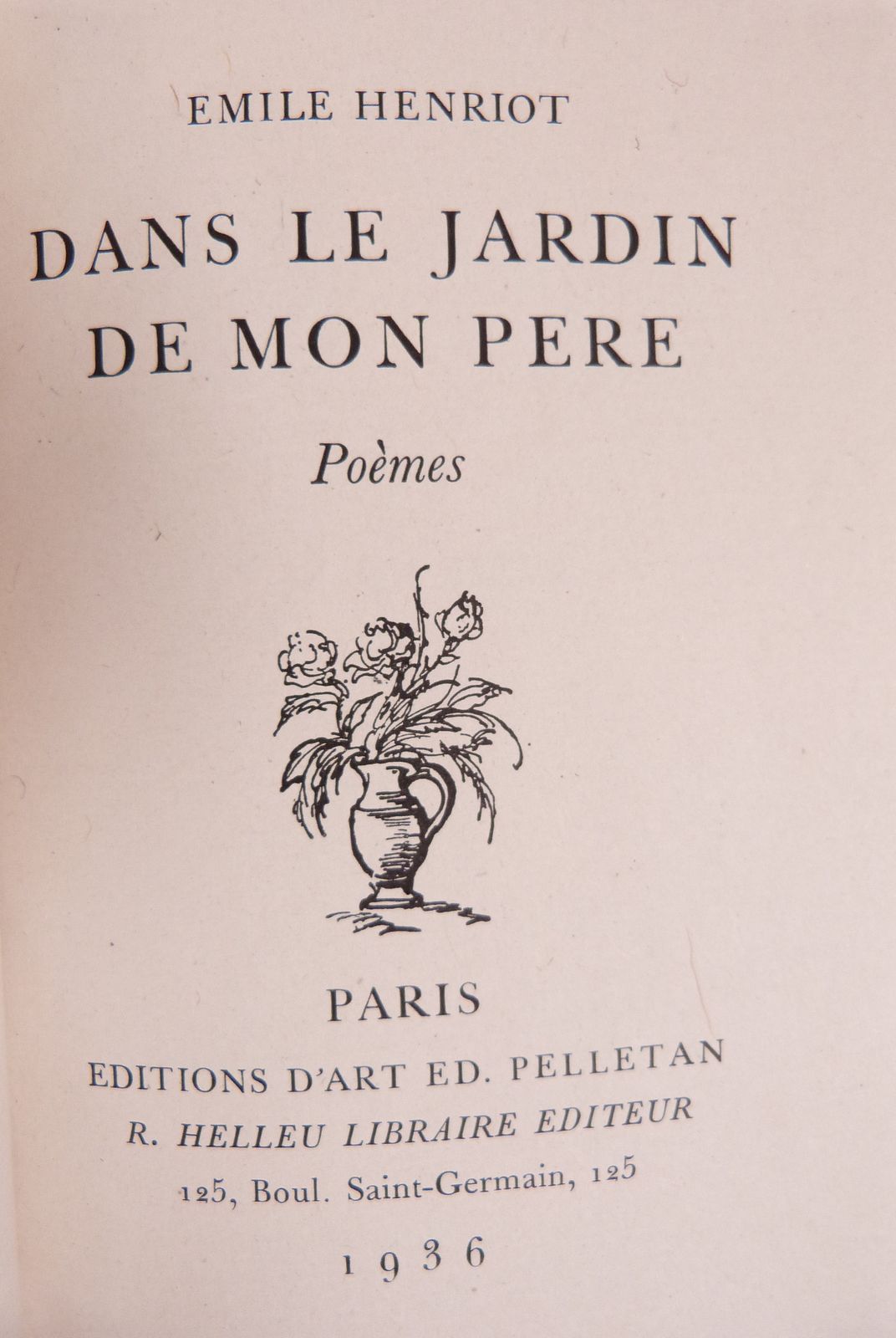 Dans le jardin de mon père. Poèmes.