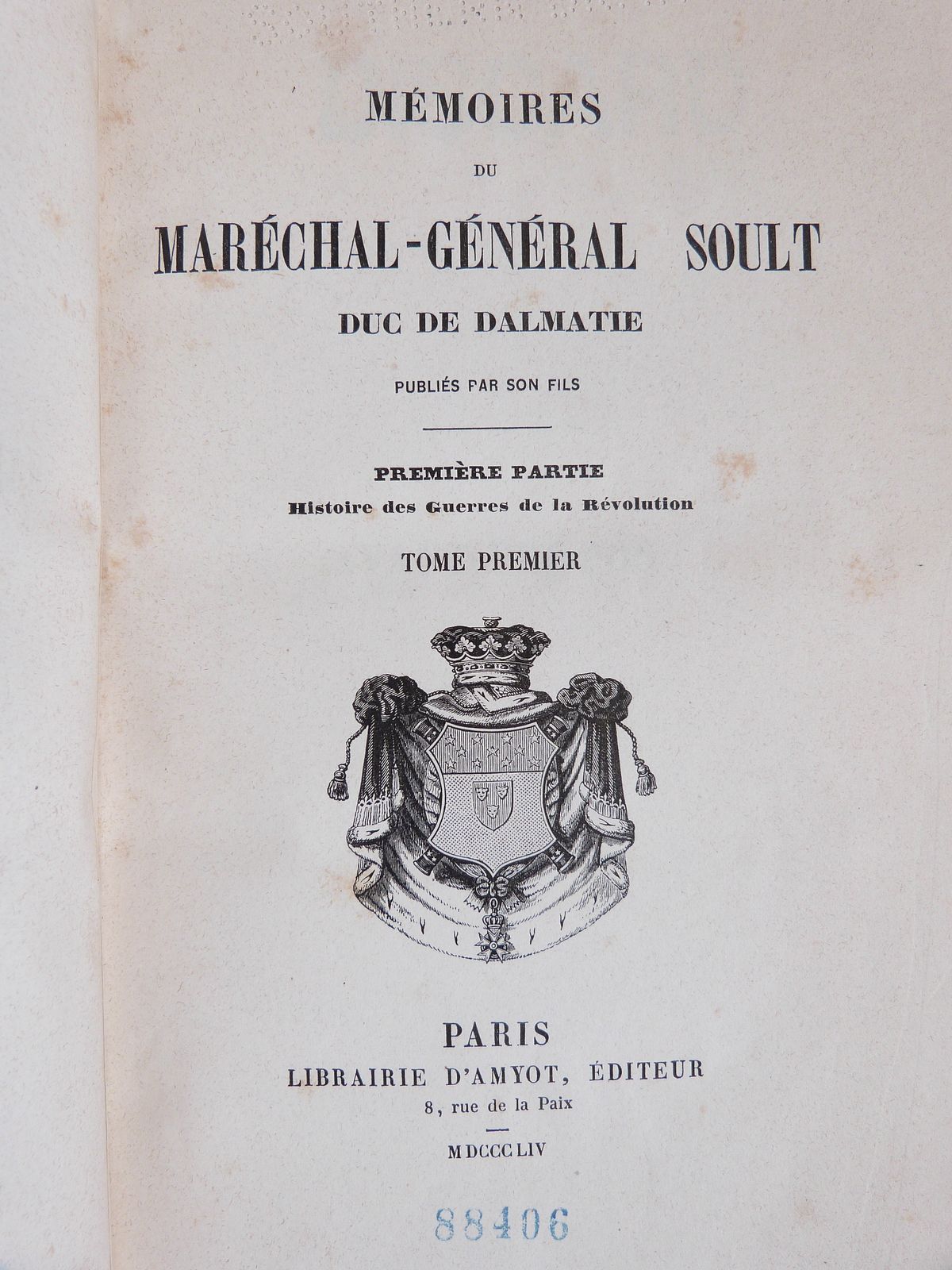 Mémoires du Maréchal Soult