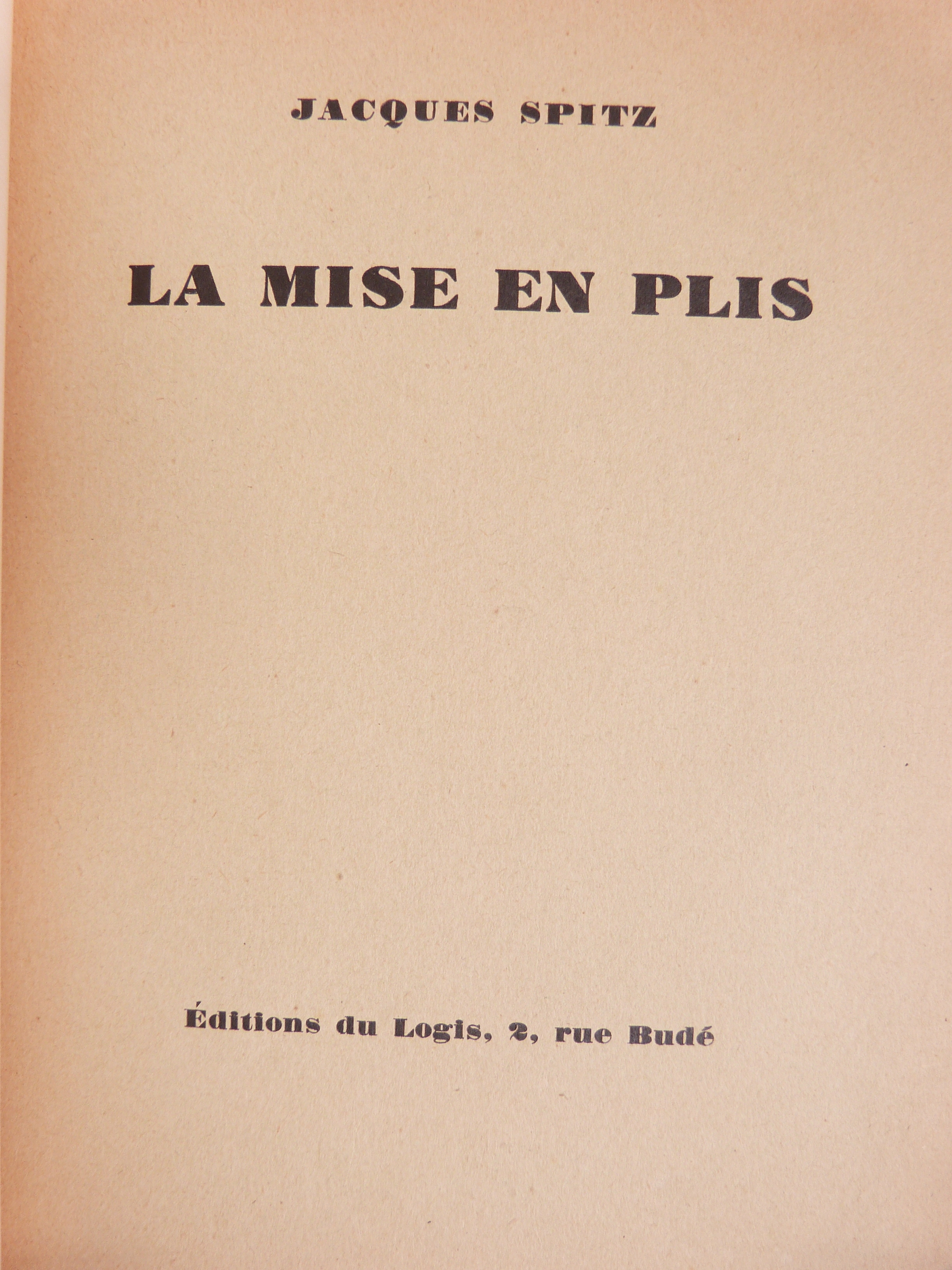 La mise en plis