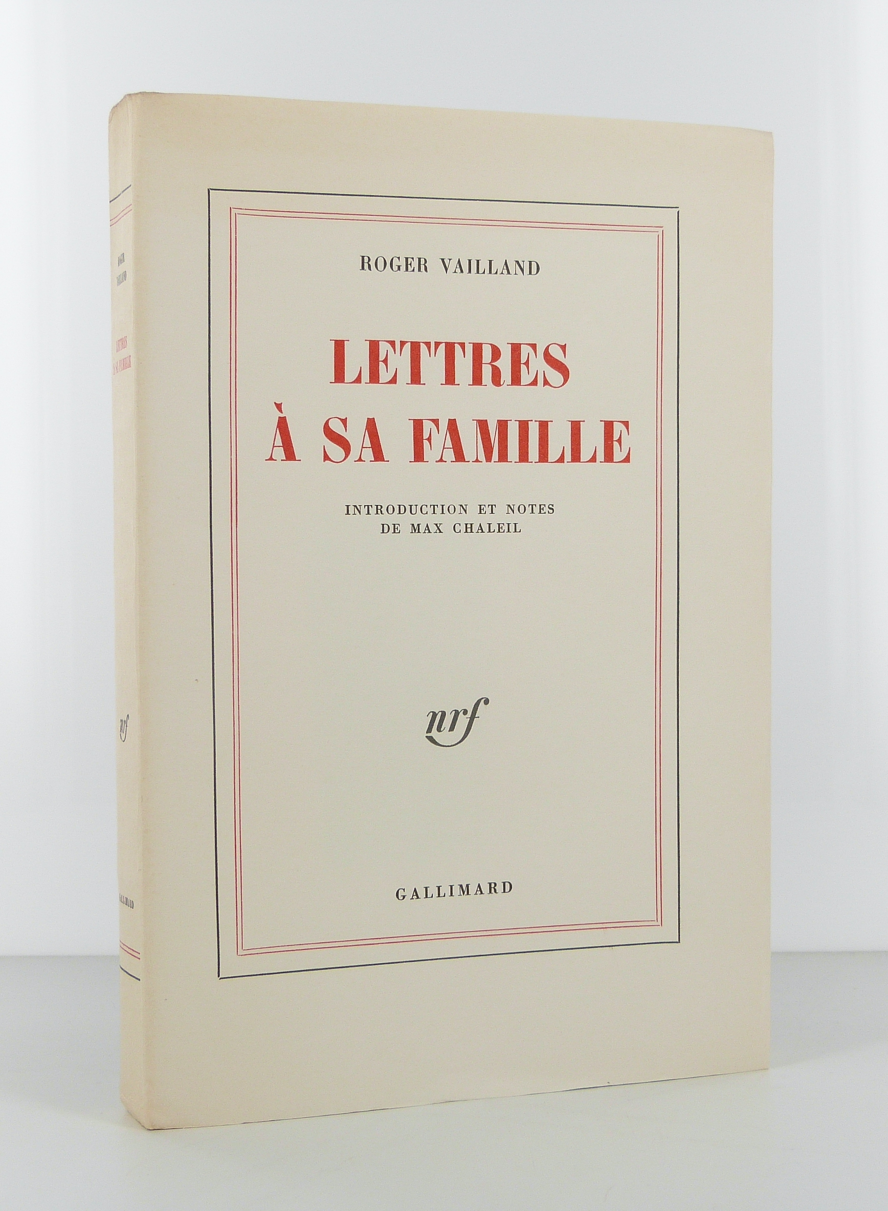 Lettres à sa famille.