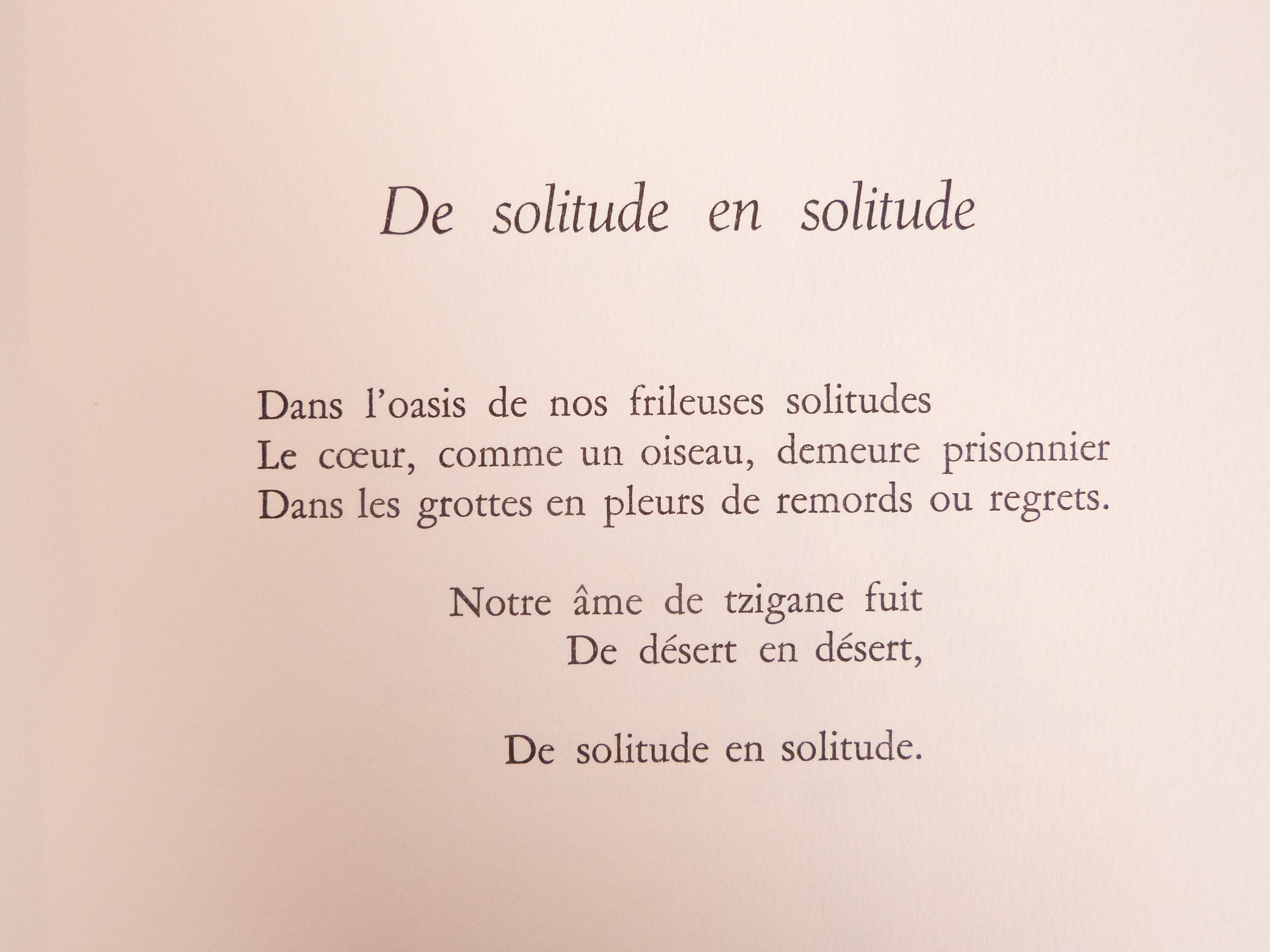 Ce fier exil, poèmes