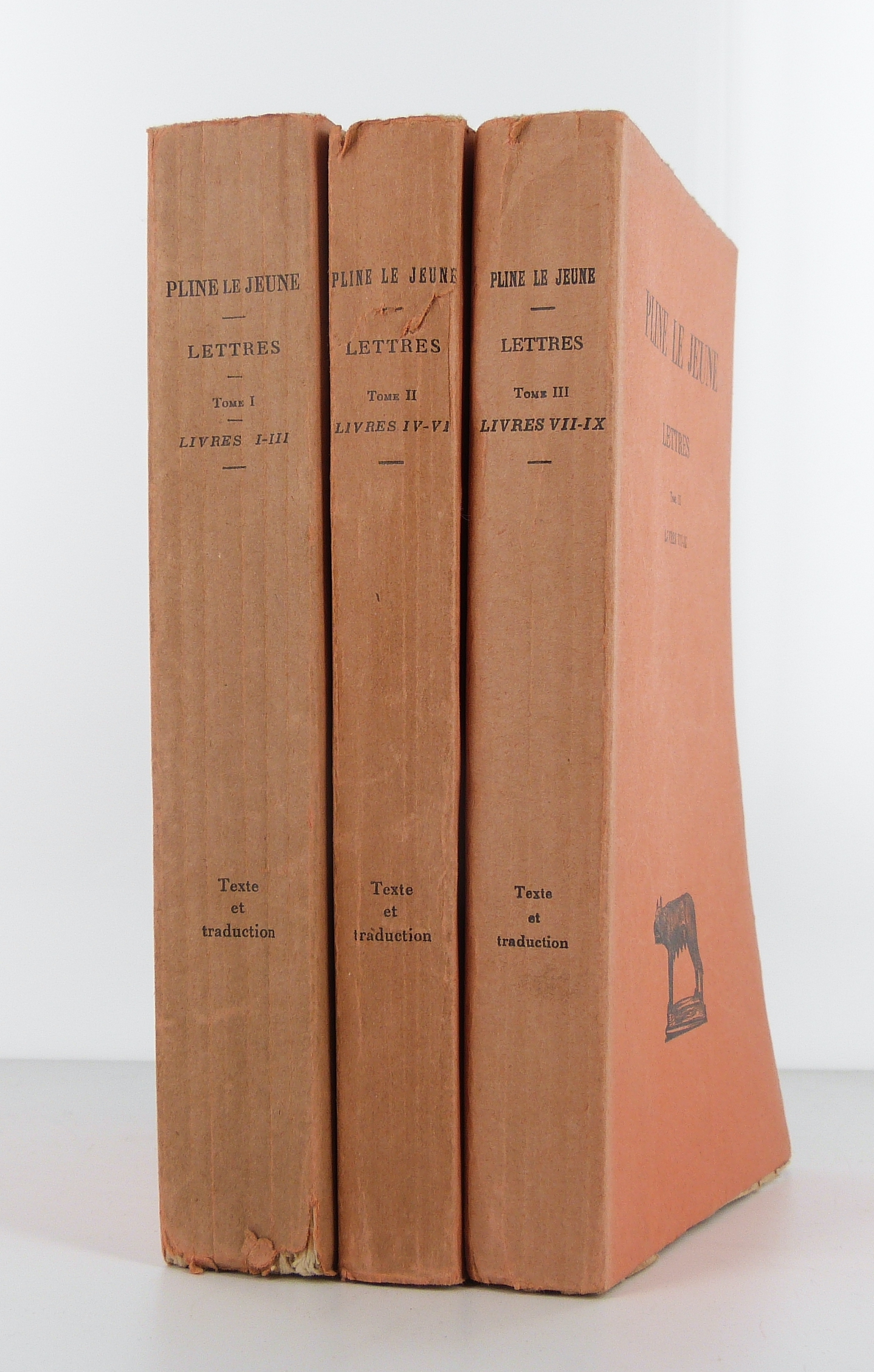 Pline le Jeune. Lettres. Livres I-III. Livres IV-VI. Livres VII-IX.