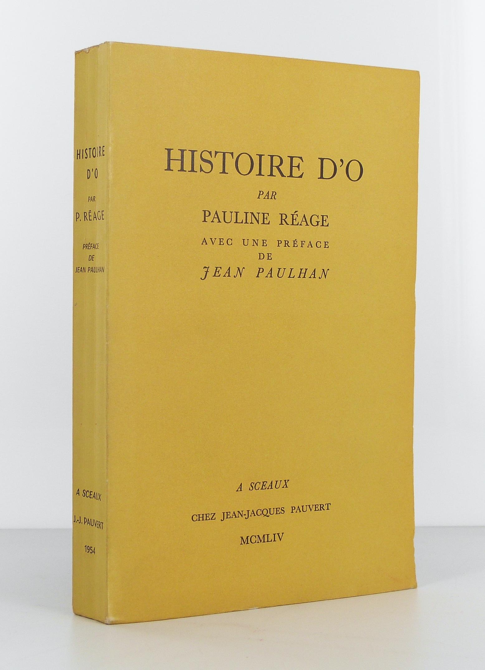 Histoire d'O. Préface de Jean Paulhan.