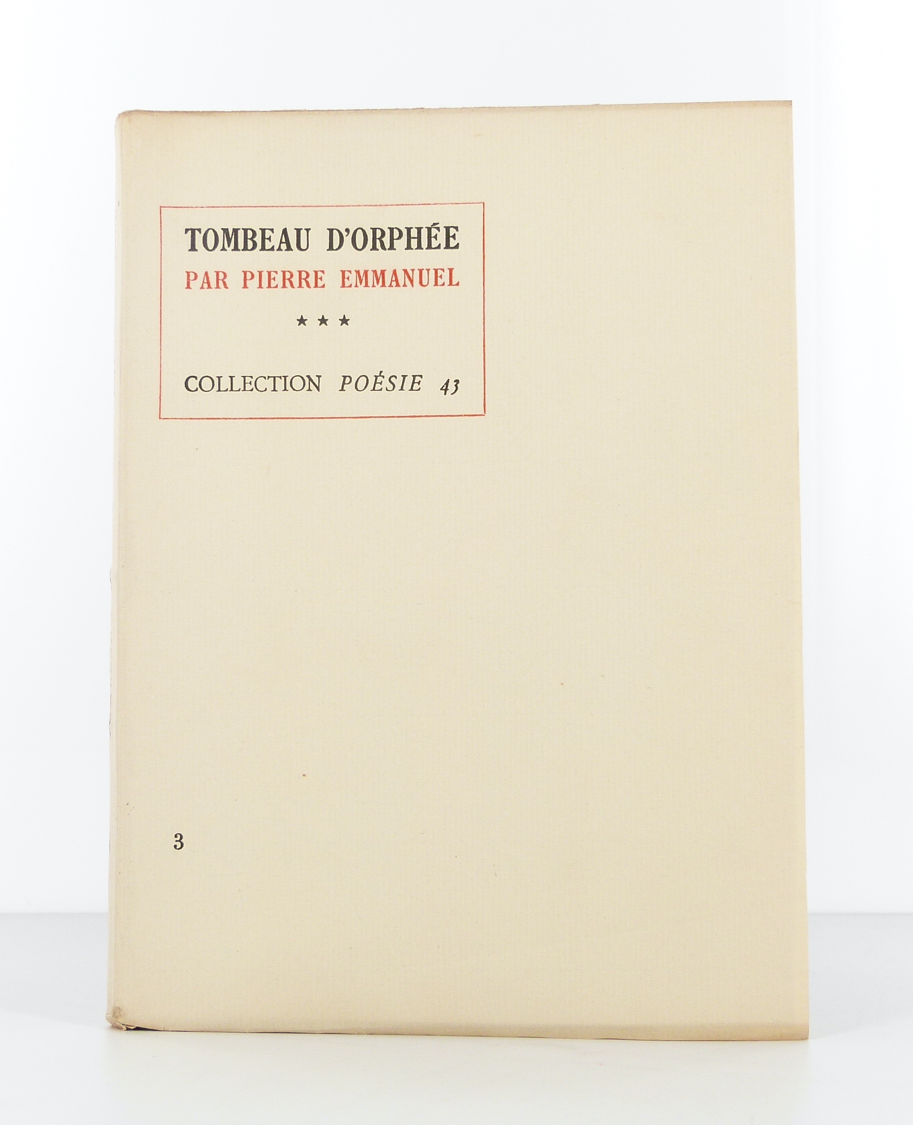 Tombeau d'Orphée. Fragment.