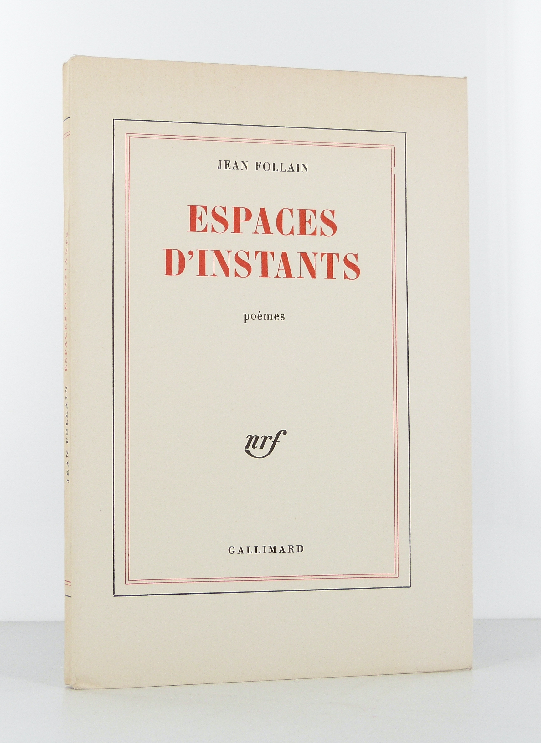 Espaces d'instants. Poèmes.