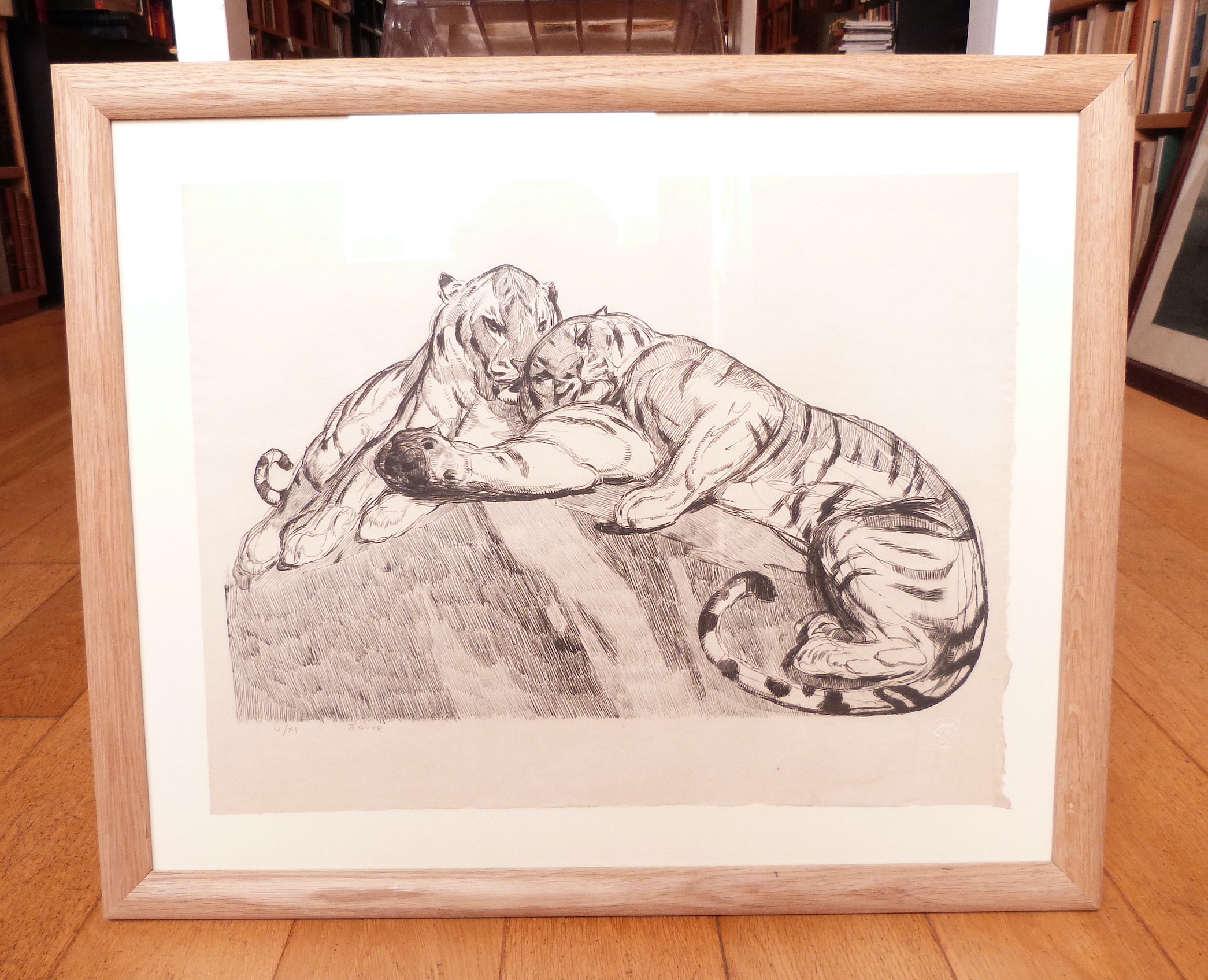 Deux tigres au repos, 1931
