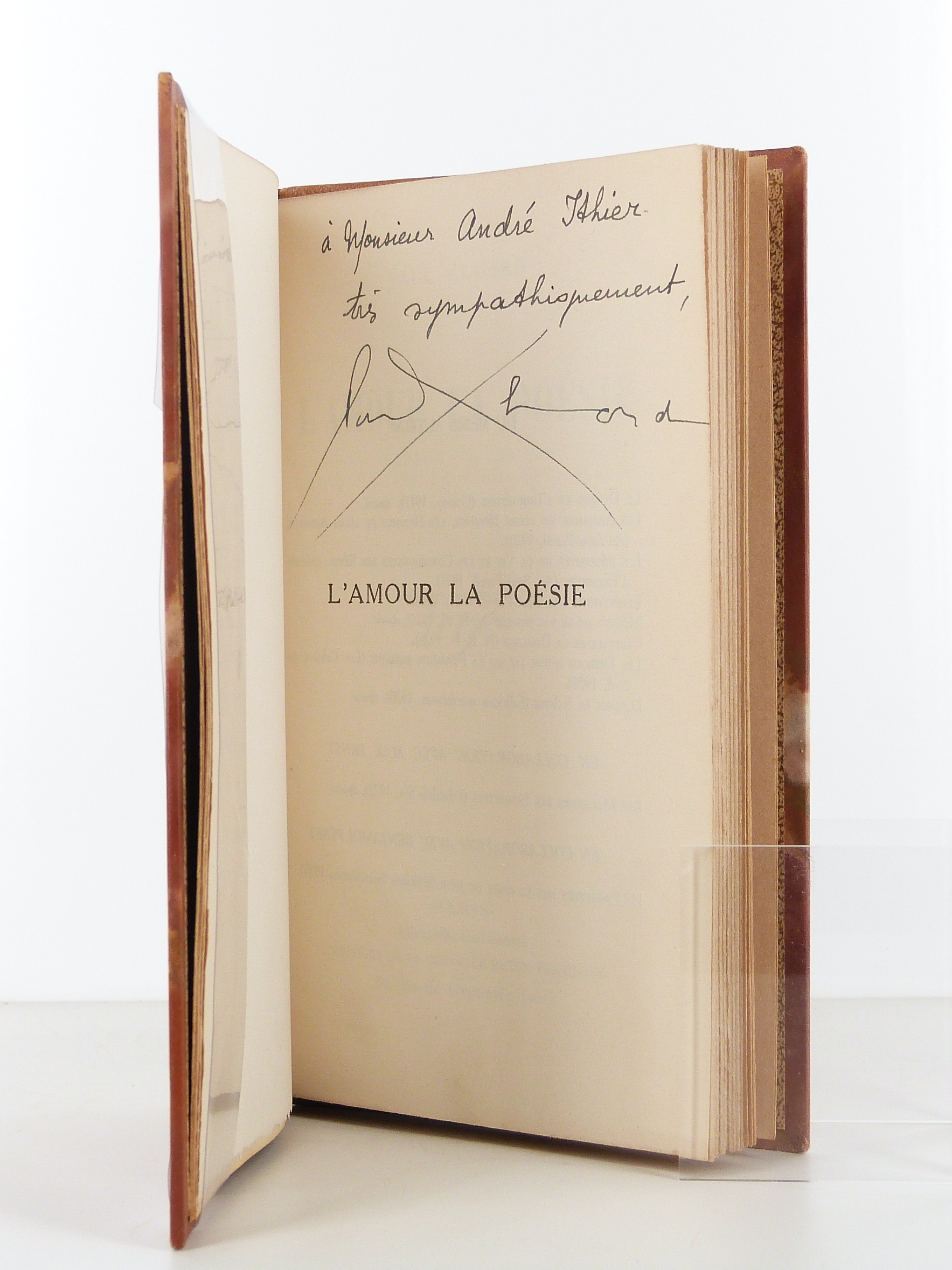 L’Amour la poésie.
