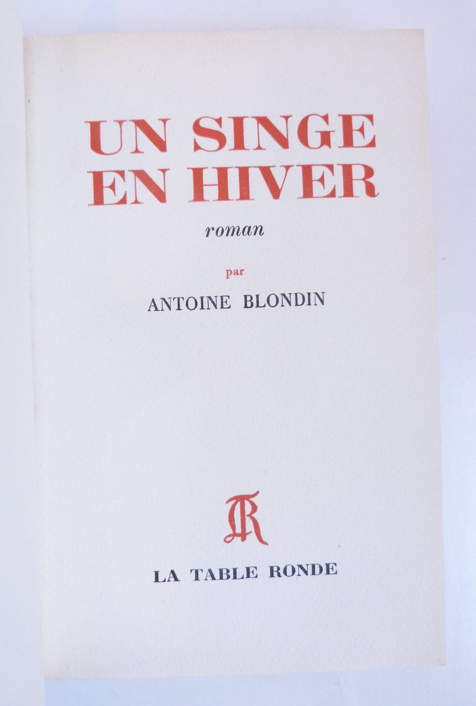 Un singe en hiver