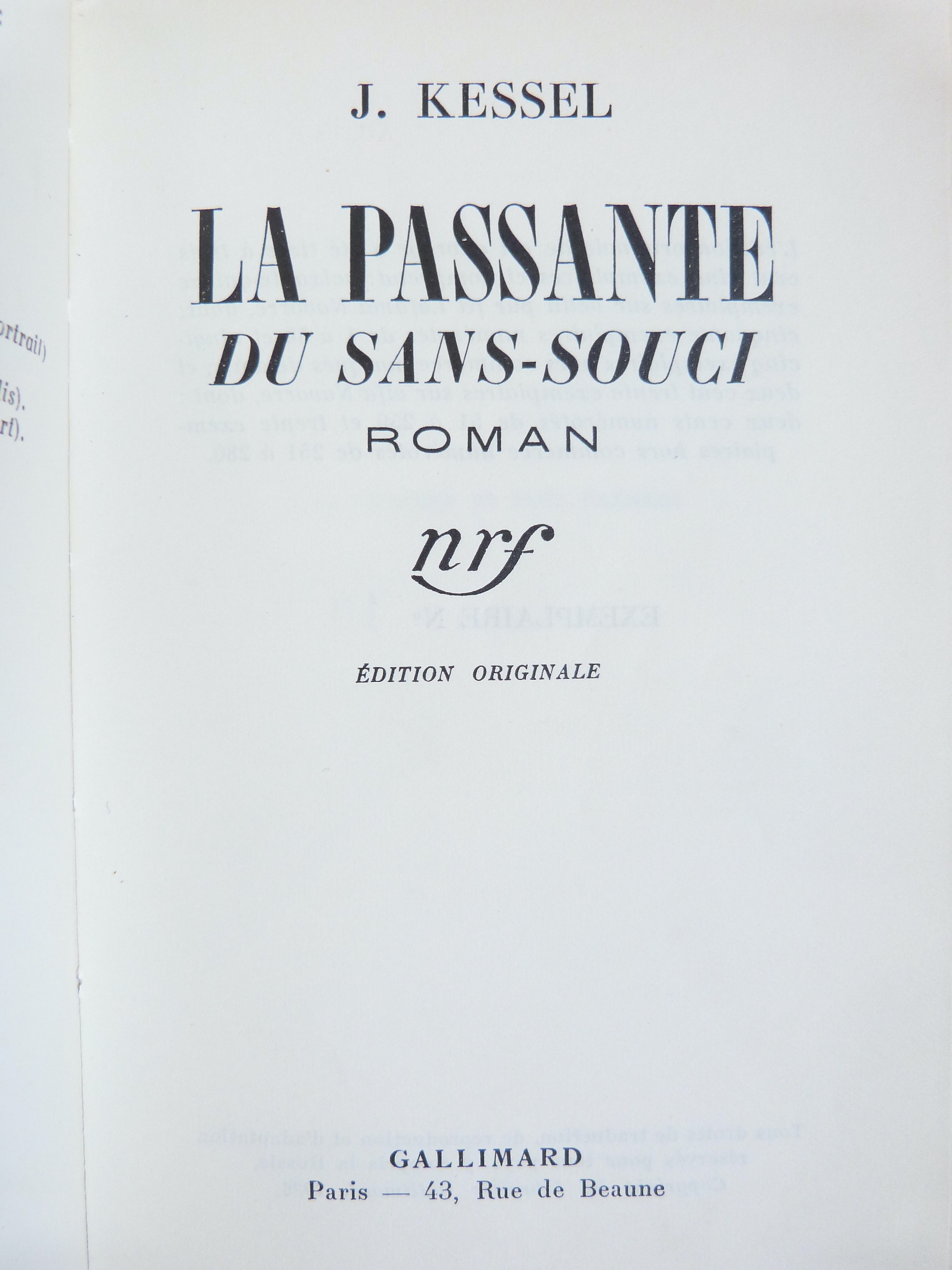 La passante du sans-souci