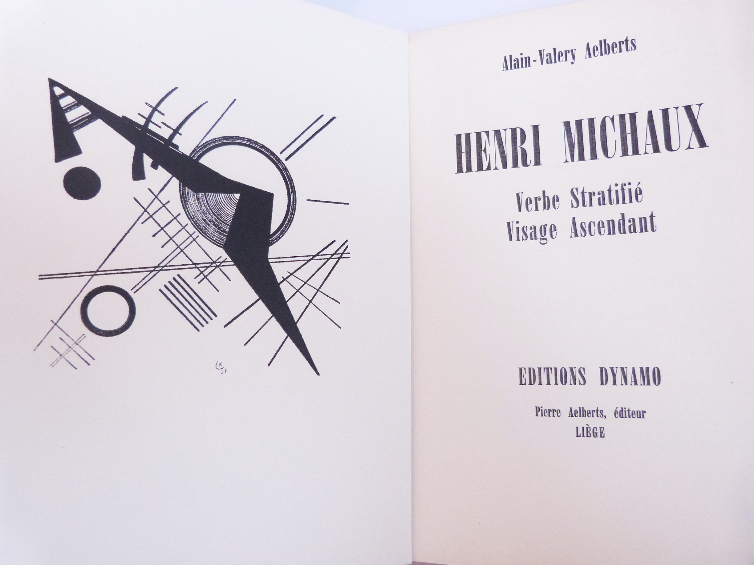 Henri Michaux verbe stratifié, visage ascendant