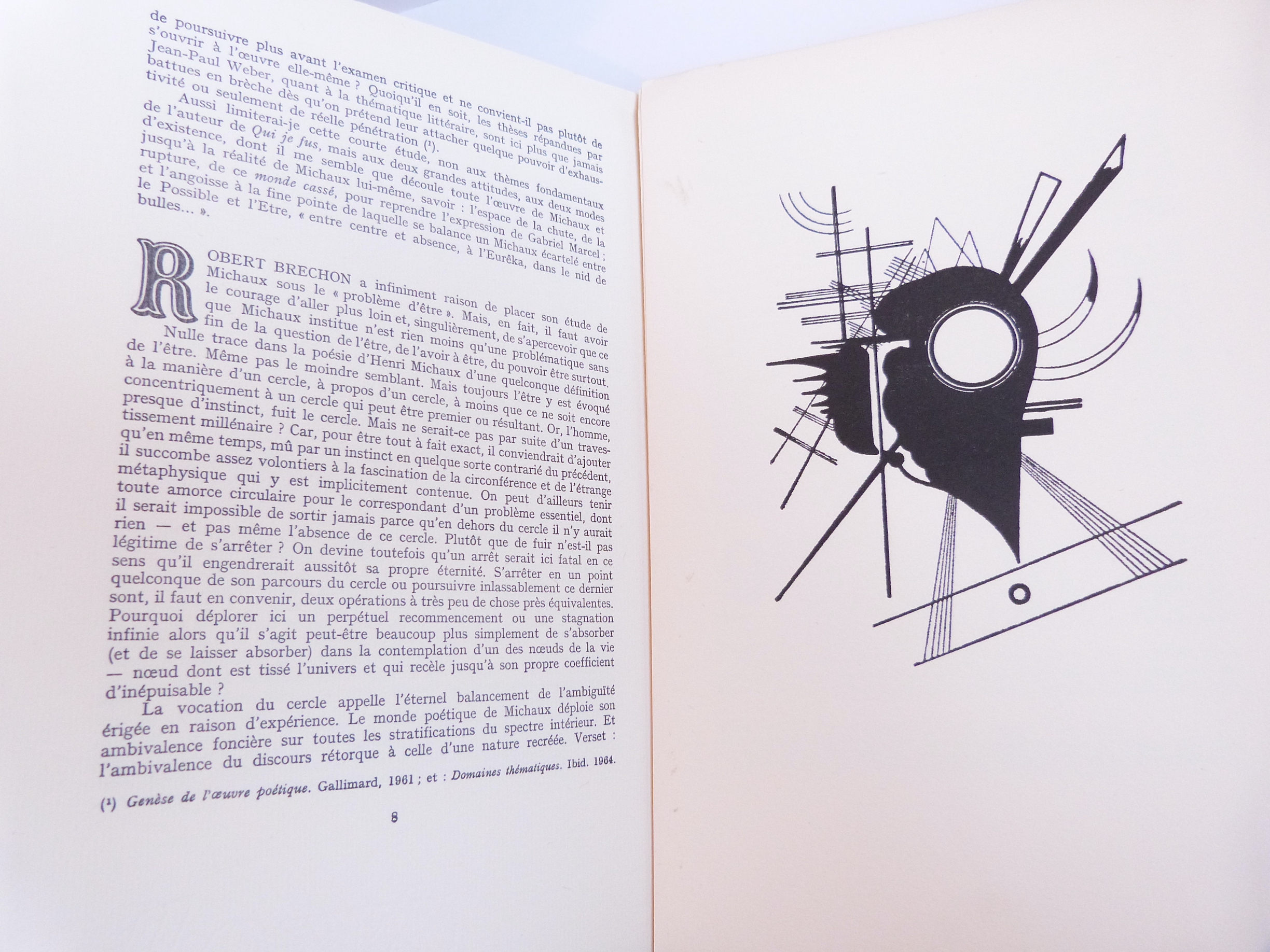 Henri Michaux verbe stratifié, visage ascendant