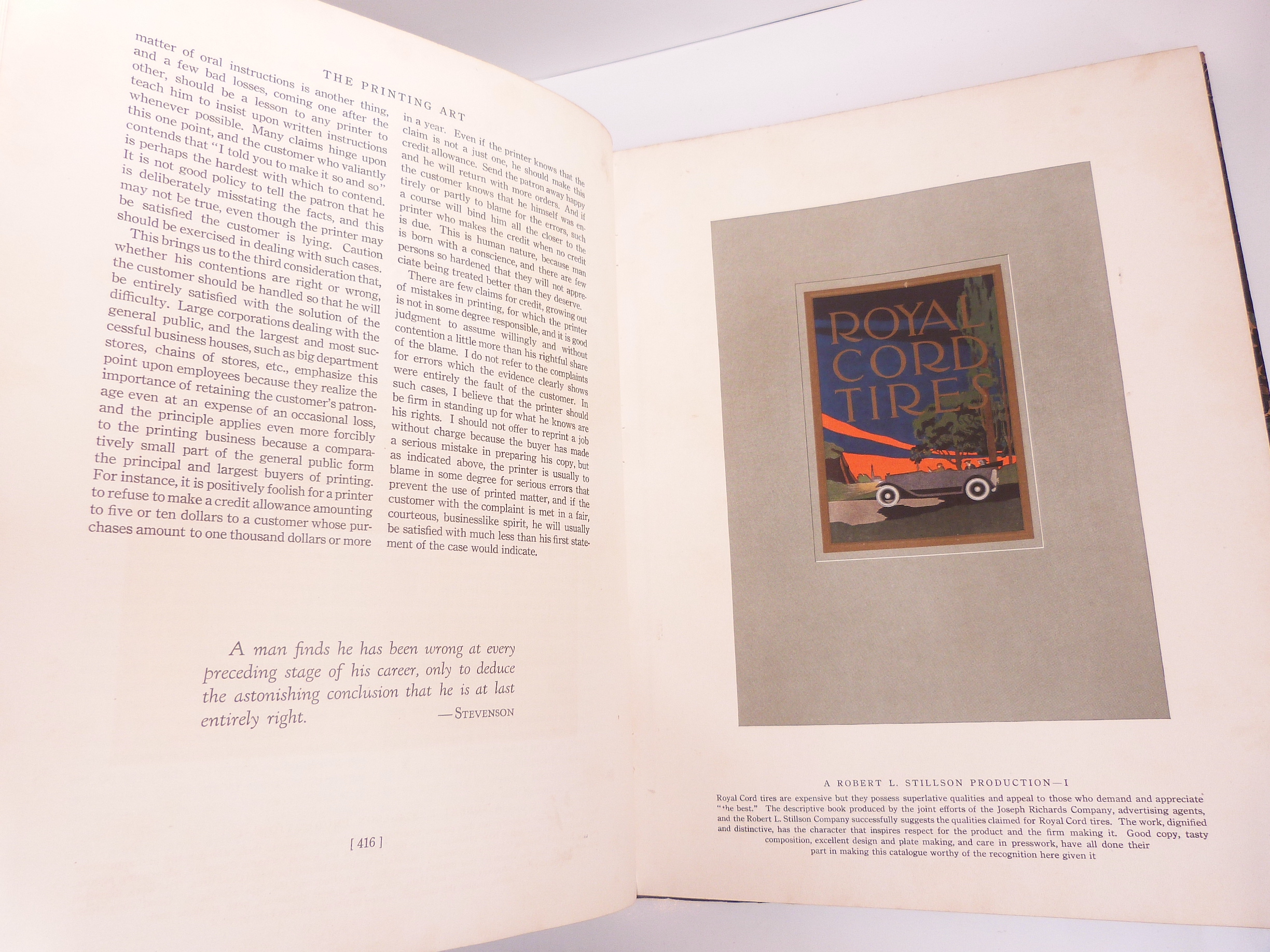 The printing Art suggestion book