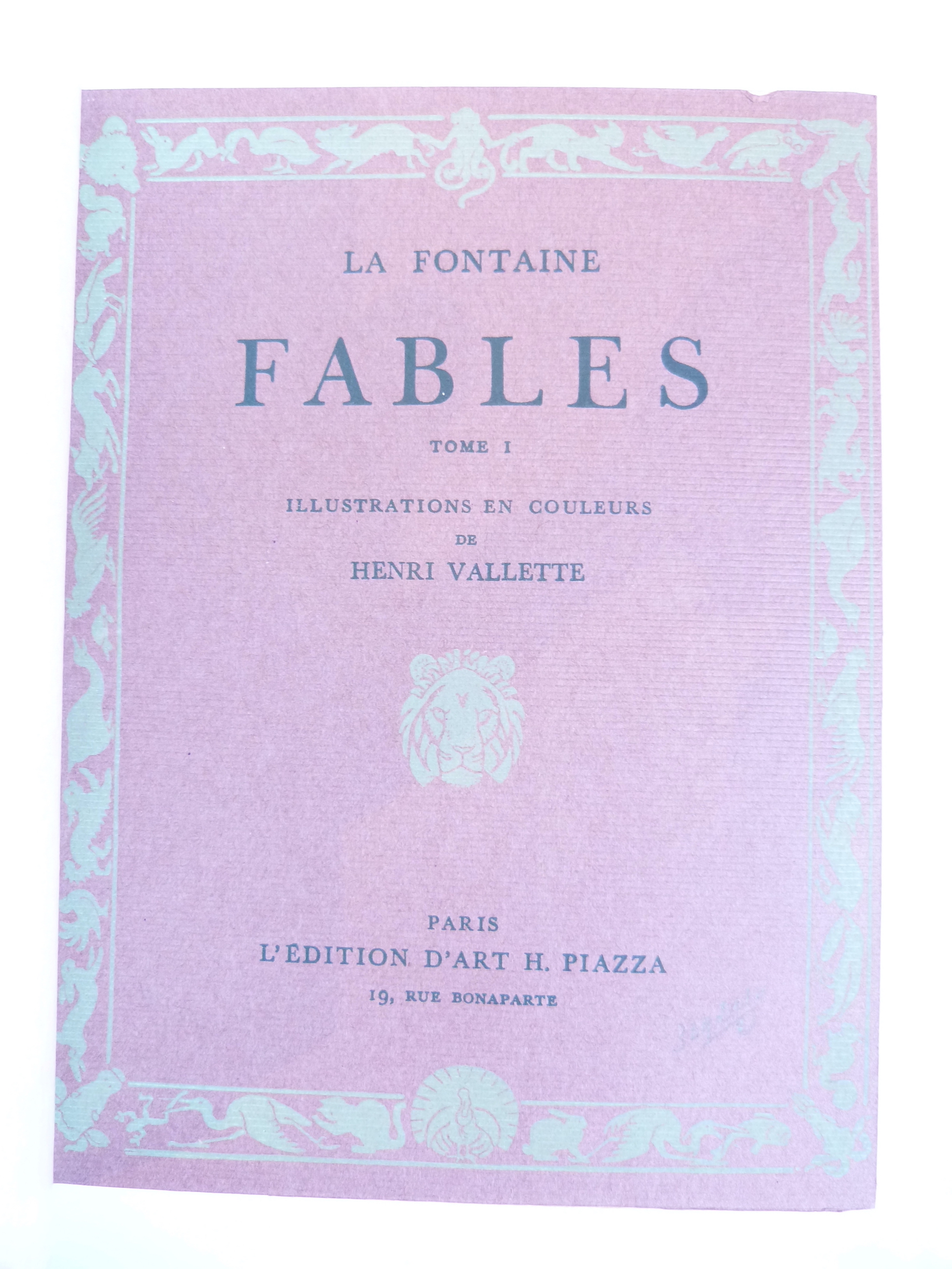 Fables de La Fontaine illustré par Henri Vallette