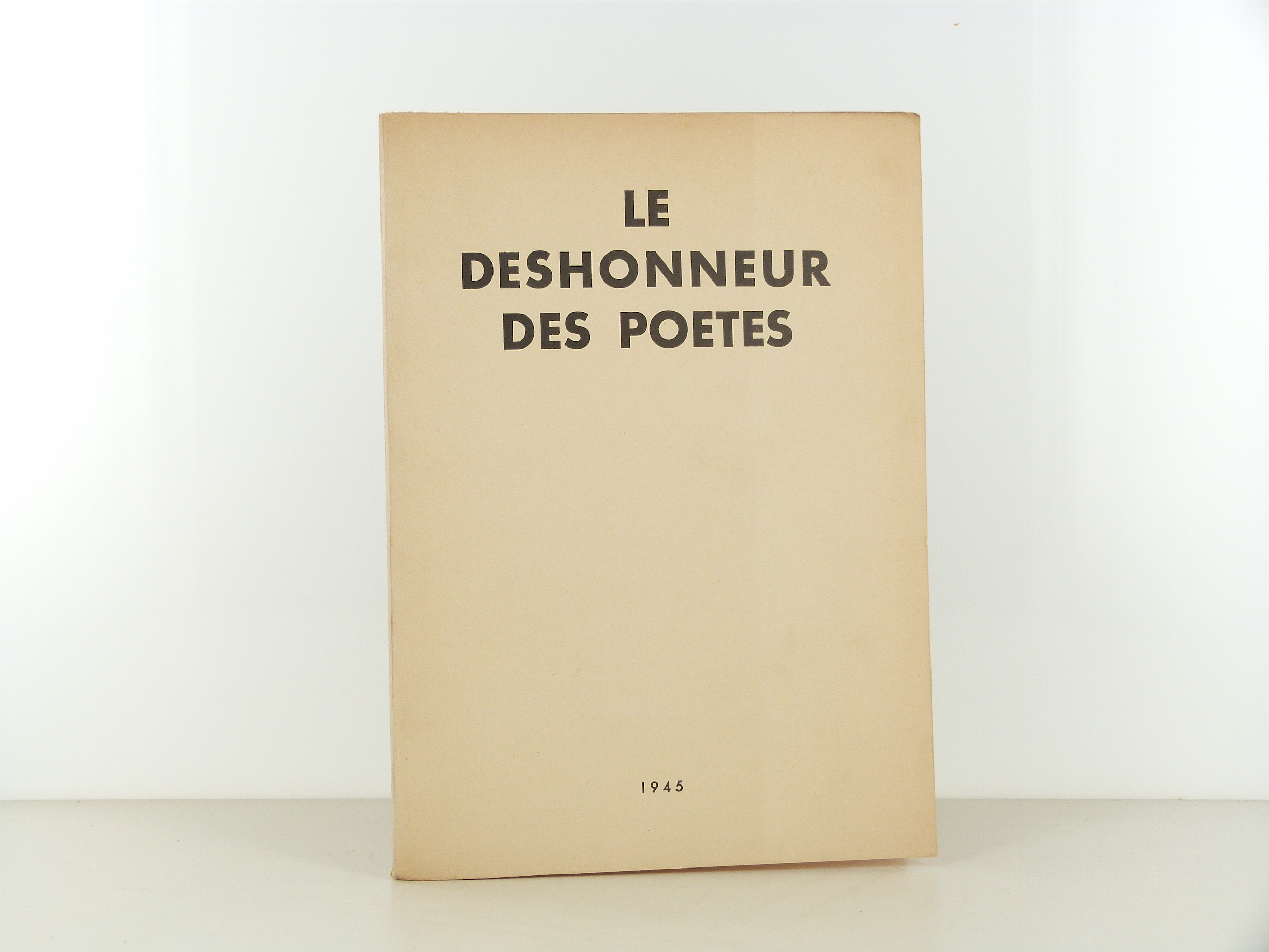 Le déshonneur des poètes