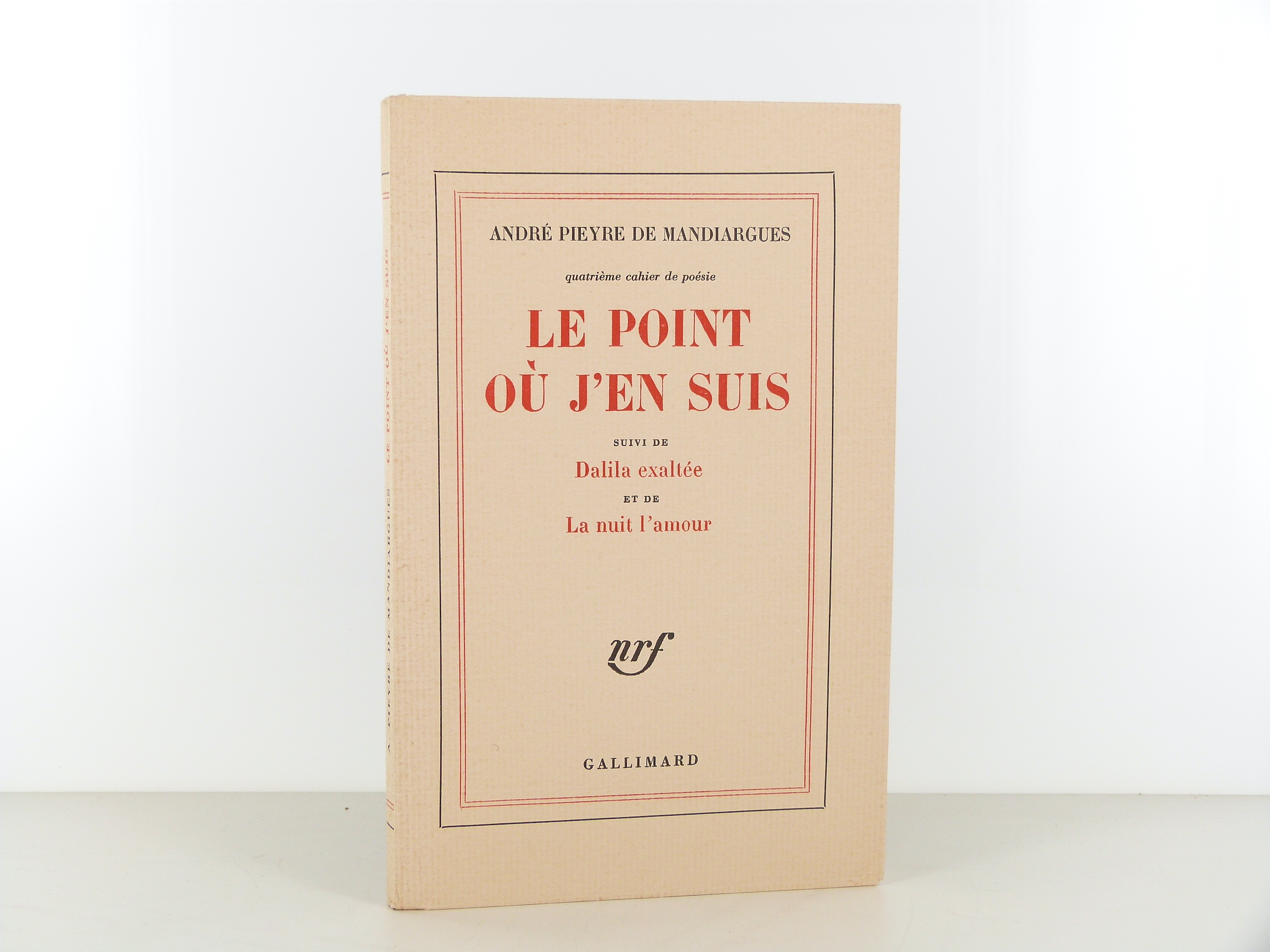 Le point où j'en suis