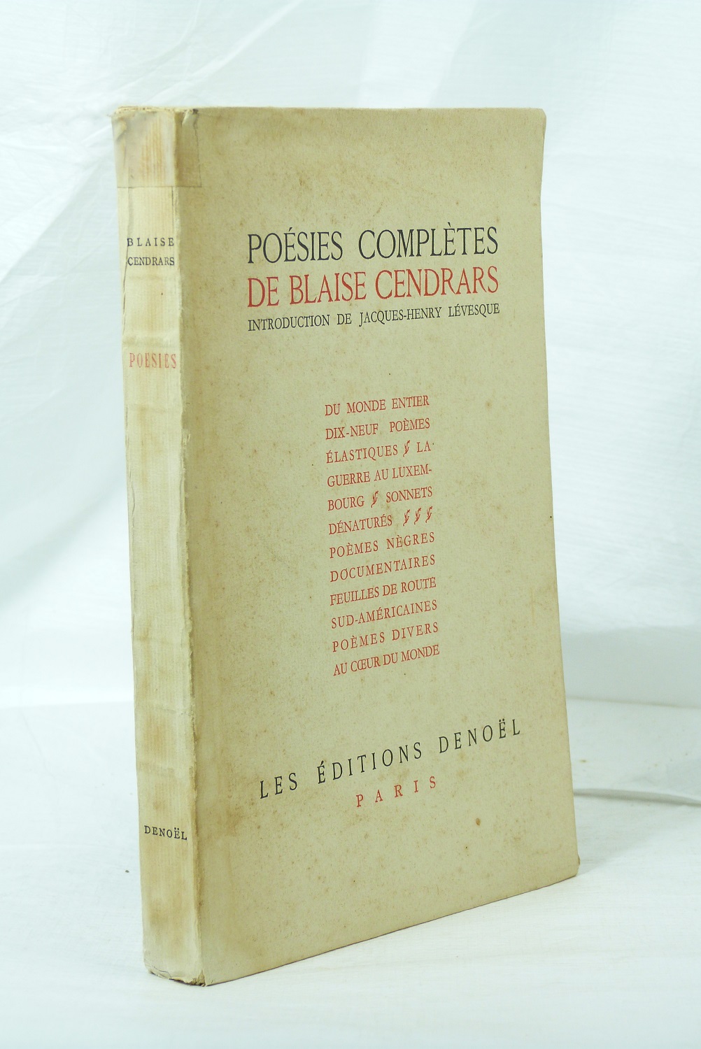 Poésies complètes de Blaise Cendrars