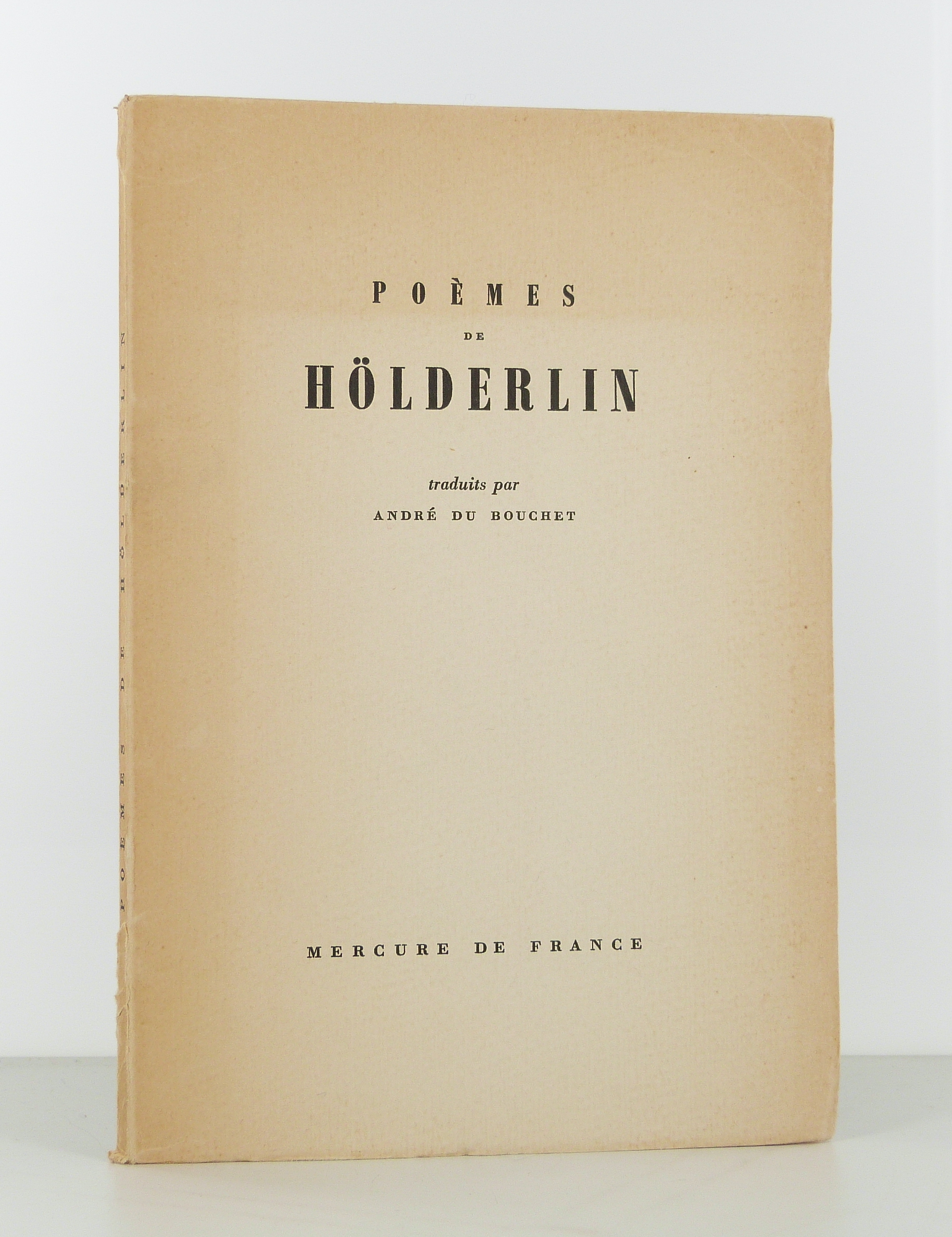 Poèmes de Holderlin, traduit par André du Bouchet