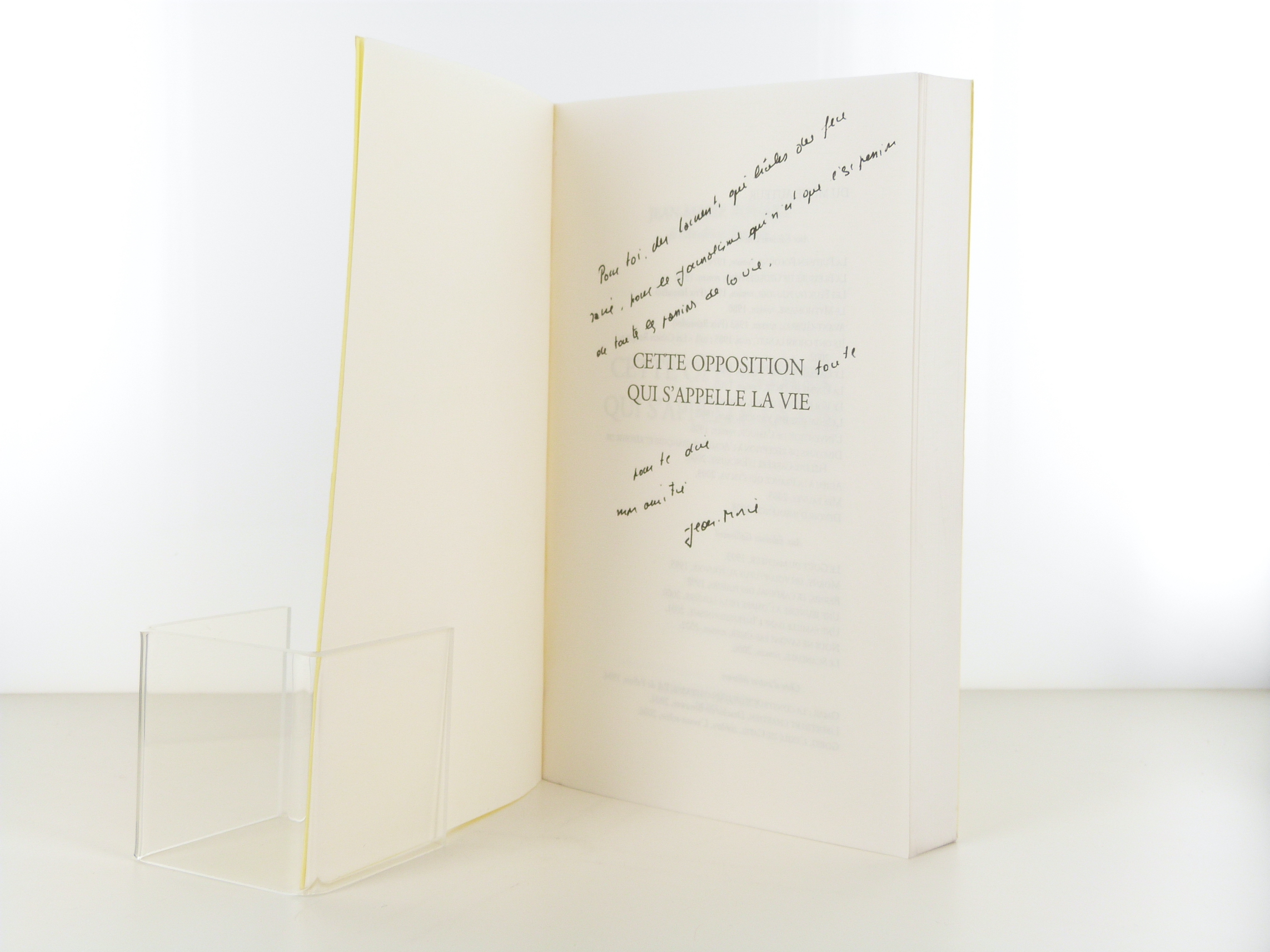 Cette opposition qui s'appelle la vie