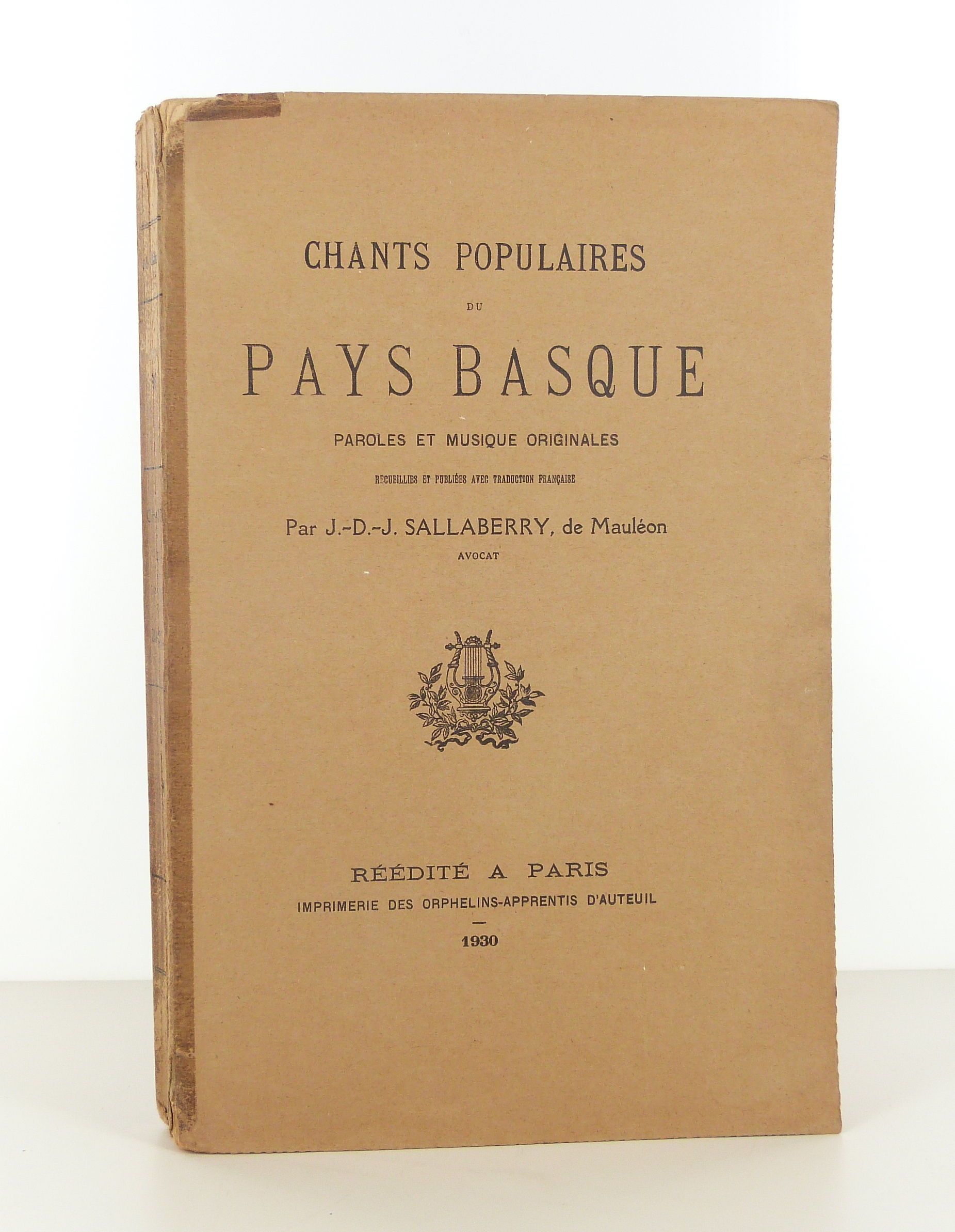 Chants populaires du Pays Basque, paroles et musiques originales