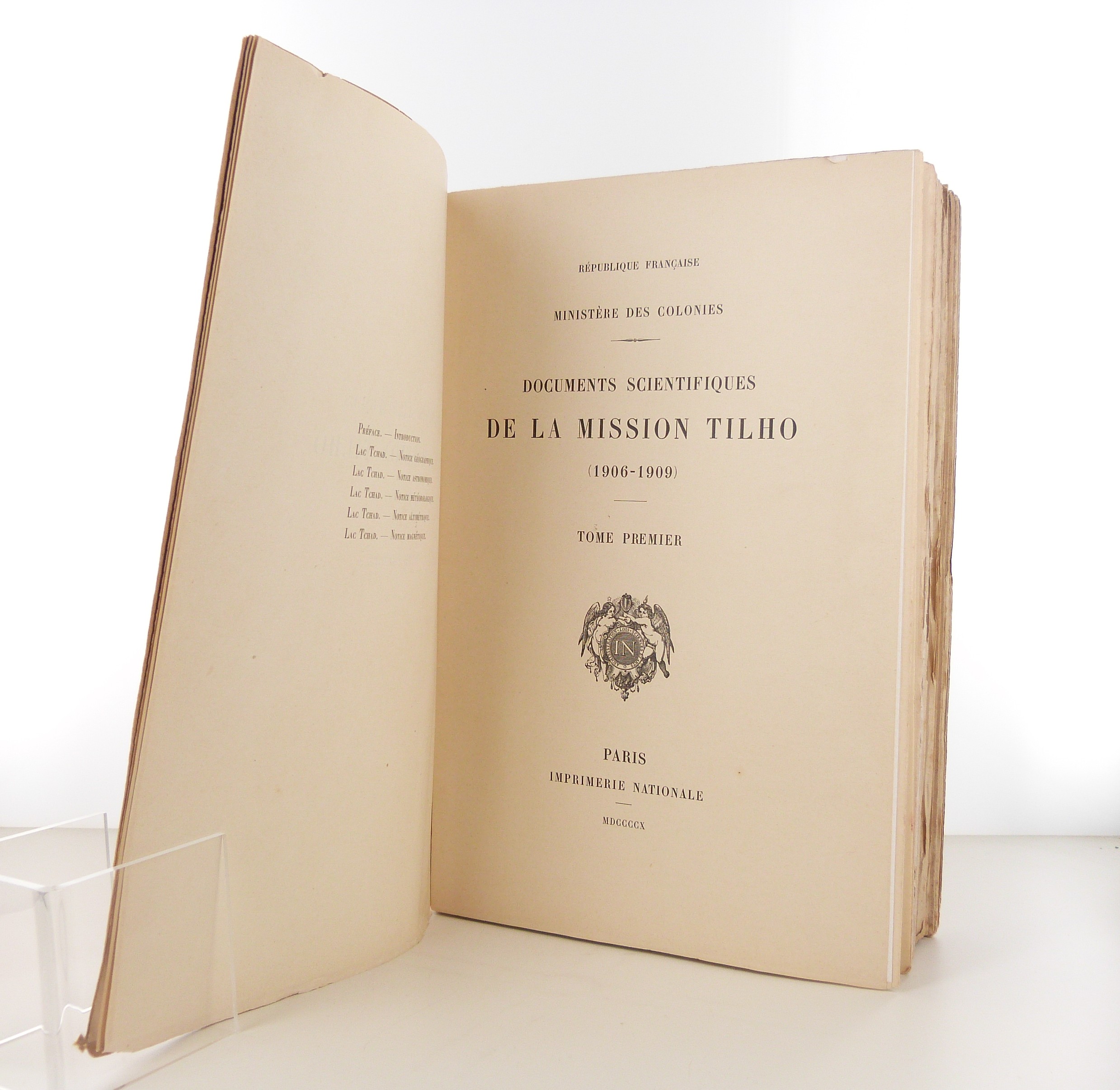 Documents scientifiques de la mission Tilho (1906-1909)