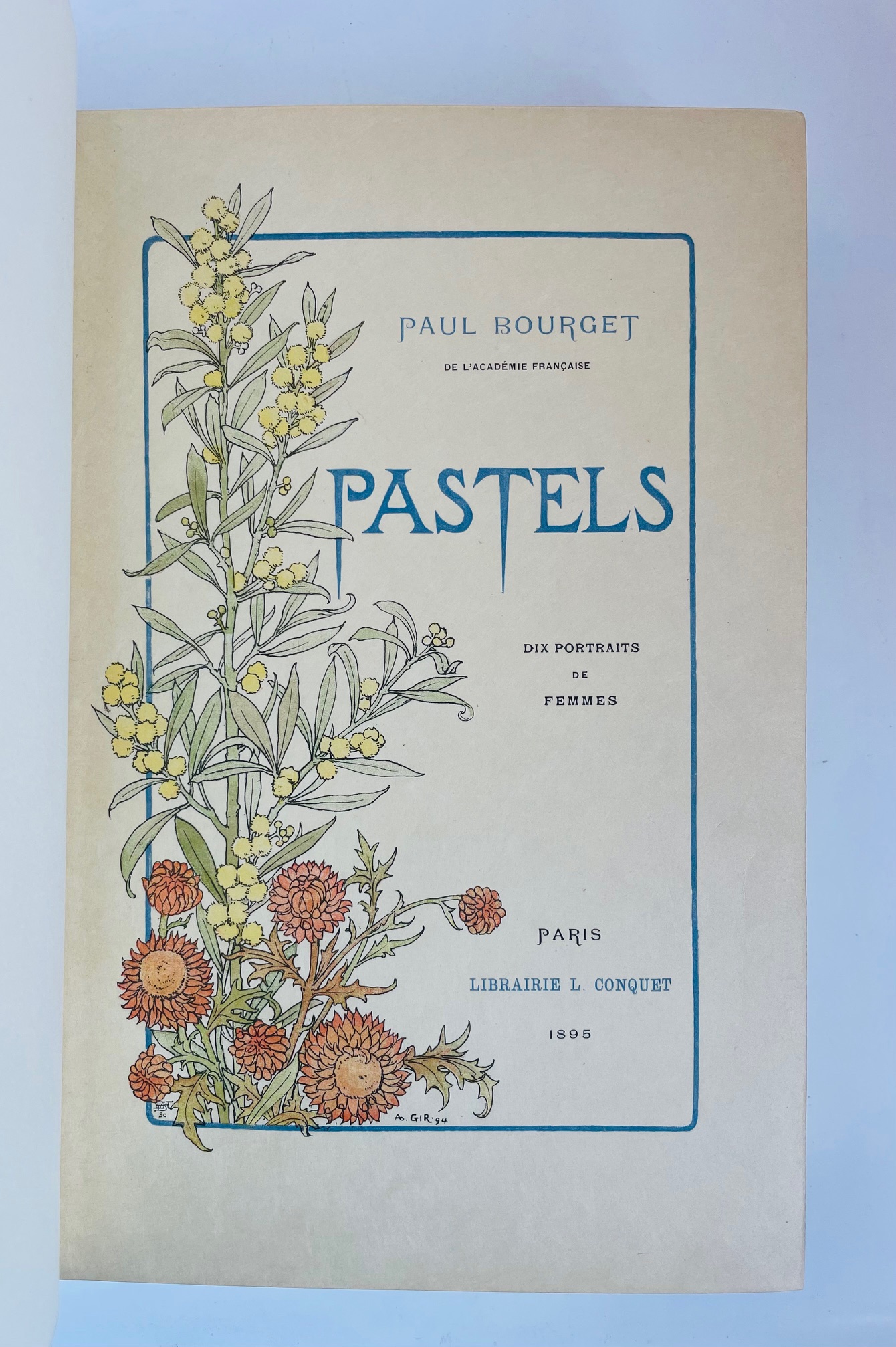 Pastels. Dix portraits de femmes Bourget - Robaudi