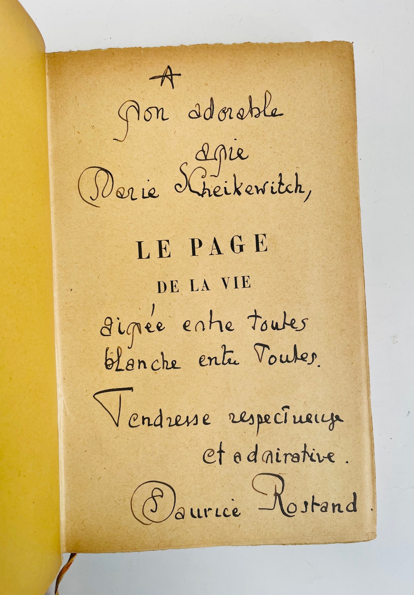 Le page de la vie