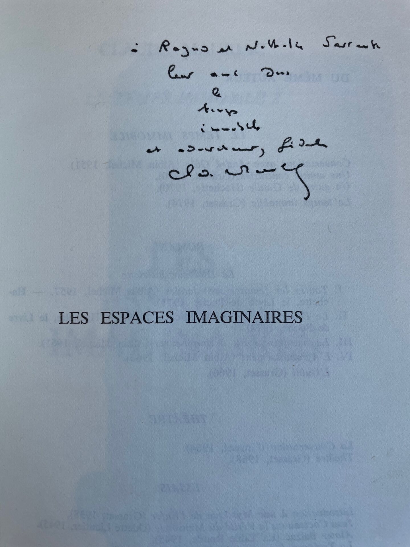 LE TEMPS IMMOBILE. 