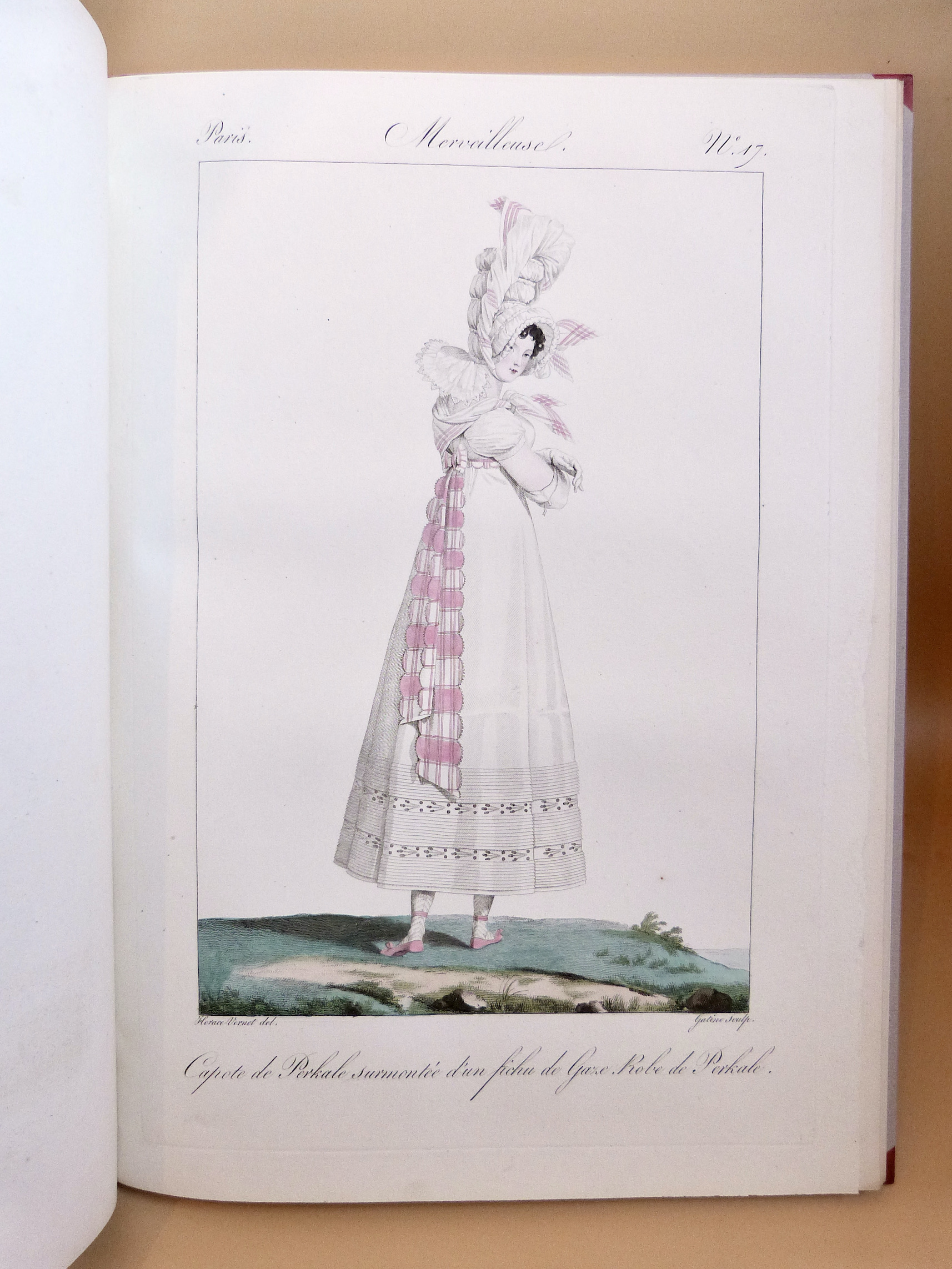 Planche originale d'une Merveilleuse d'après un dessin Horace Vernet