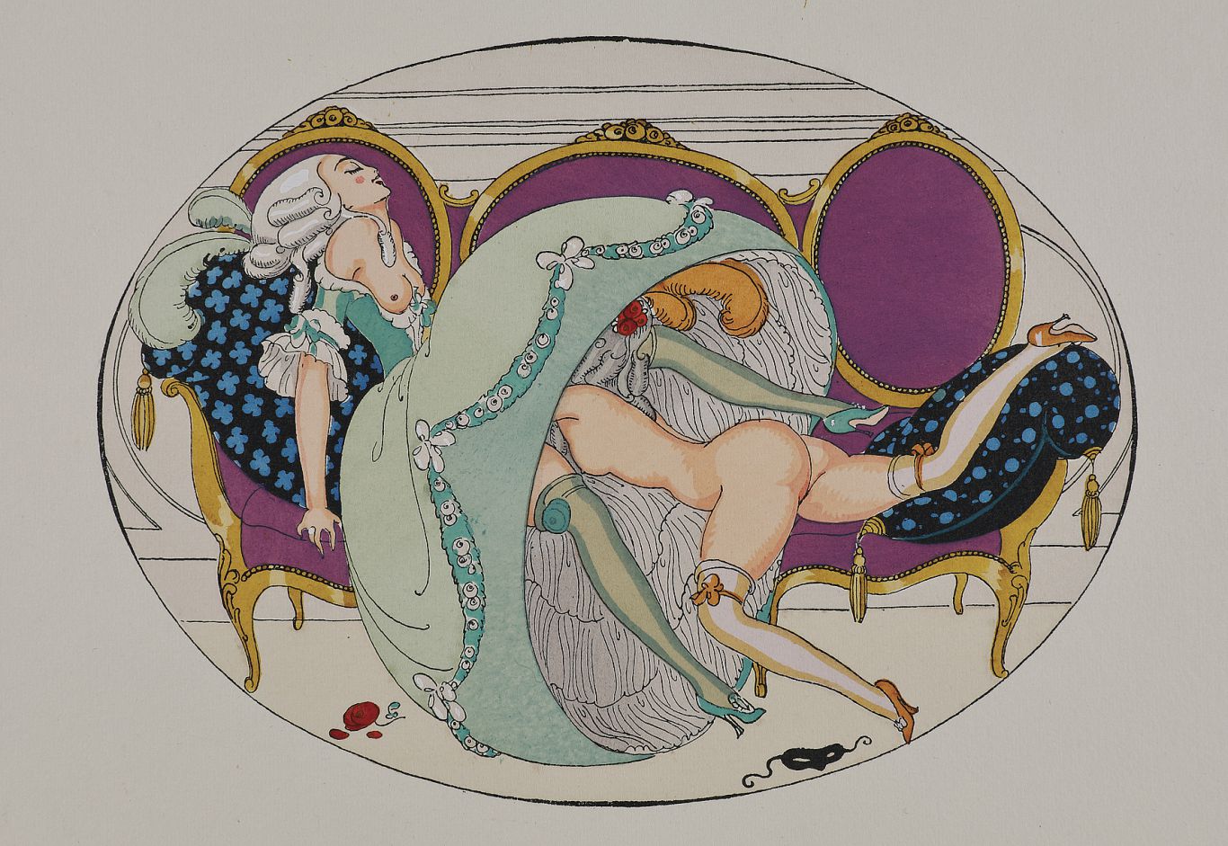 Les délassements d’Eros. Douze aquarelles.